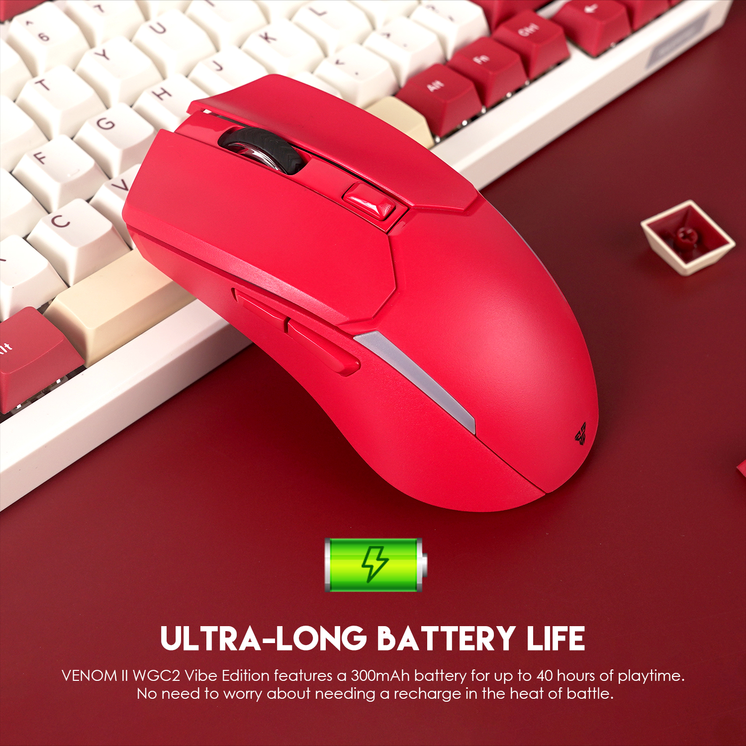 WGC2 VENOM II Vibe Edition Red Mouse Inalámbrico 4.000 DPI 13