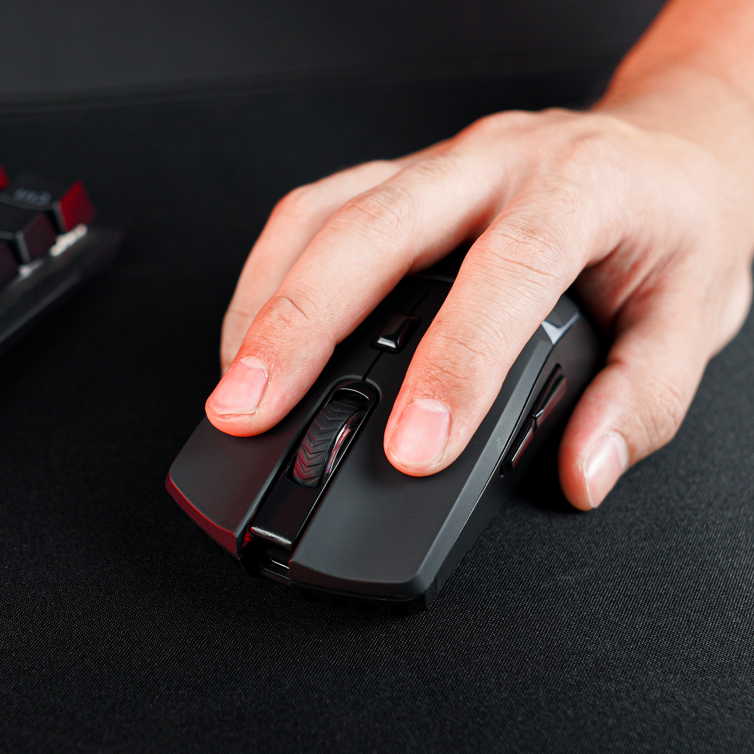 WGC3 CRYPTO Black Gaming Mouse Inalámbrico 10.000 DPI 16