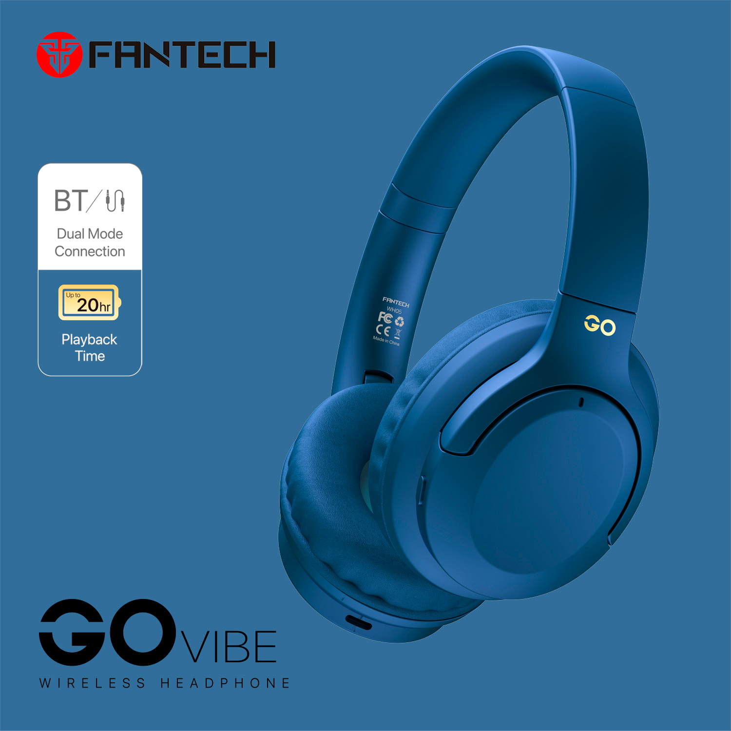 WH05 GO VIBE Blue Audífonos inalámbricos 11