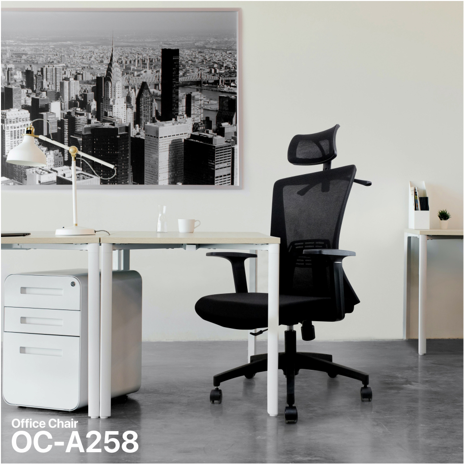 OCA258 Black Silla ergonómica Oficina 7