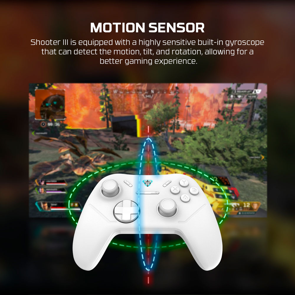 WPG13s SHOOTER III White Control Inalámbrico Multiplataforma PC Switch Mobile Playstation 15