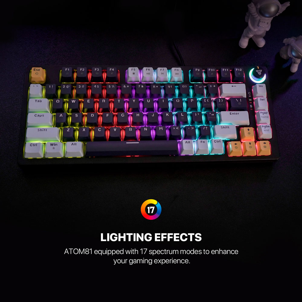 MK875V2 ATOM81 Navy Teclado Mecánico 75% Hot-Swappable Layout USA 2