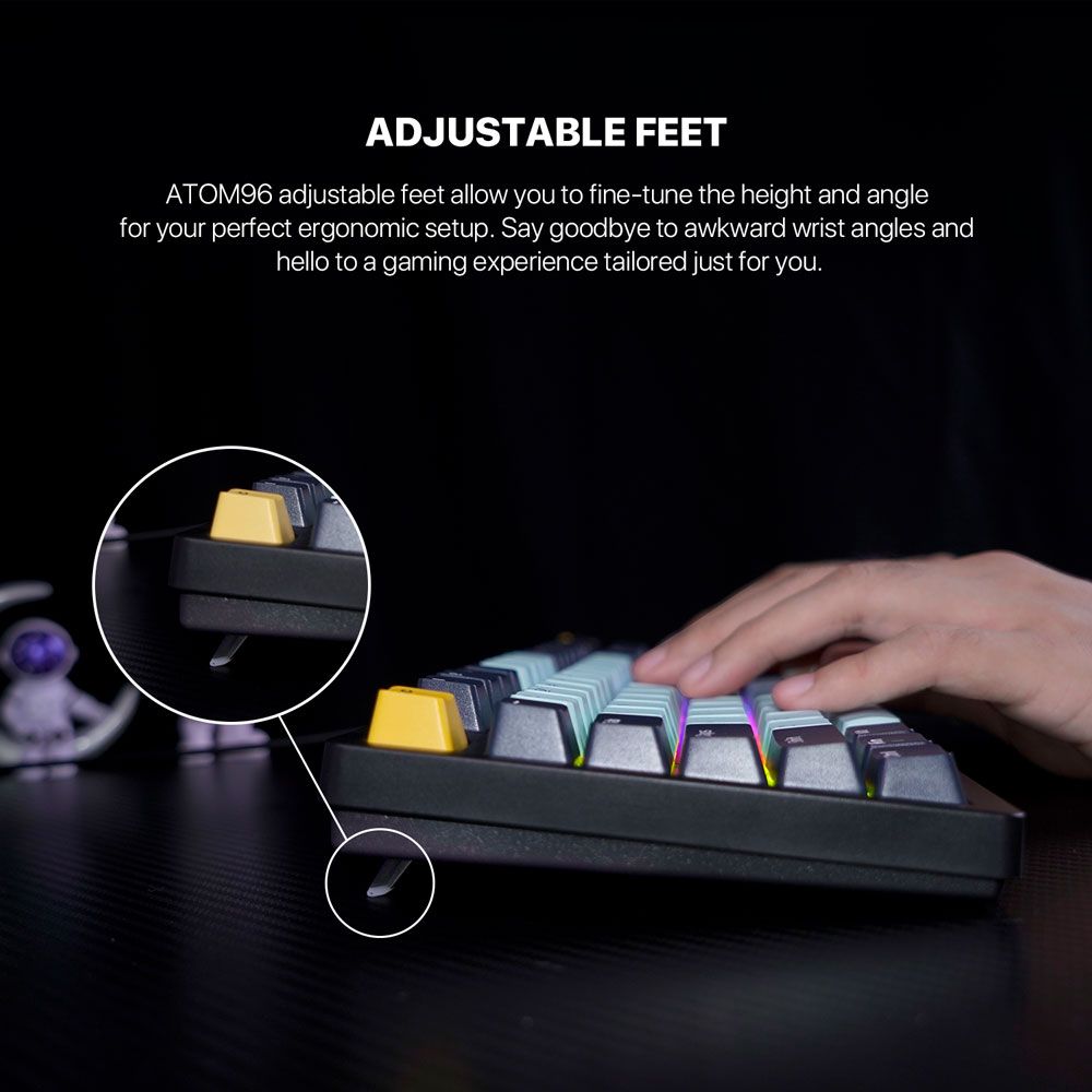 MK890V2 ATOM96 Sky Blue Teclado Mecánico 90% Hot-Swappable Layout USA 6
