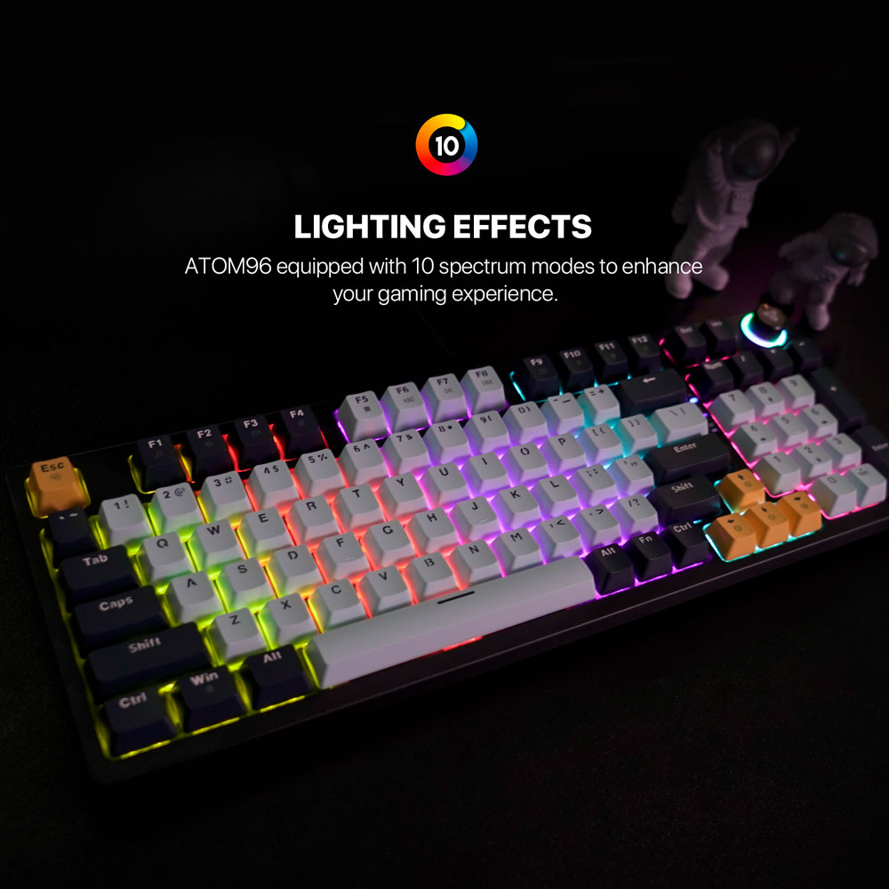 MK890V2 ATOM96 Navy Teclado Mecánico 90% Hot-Swappable Layout USA 10