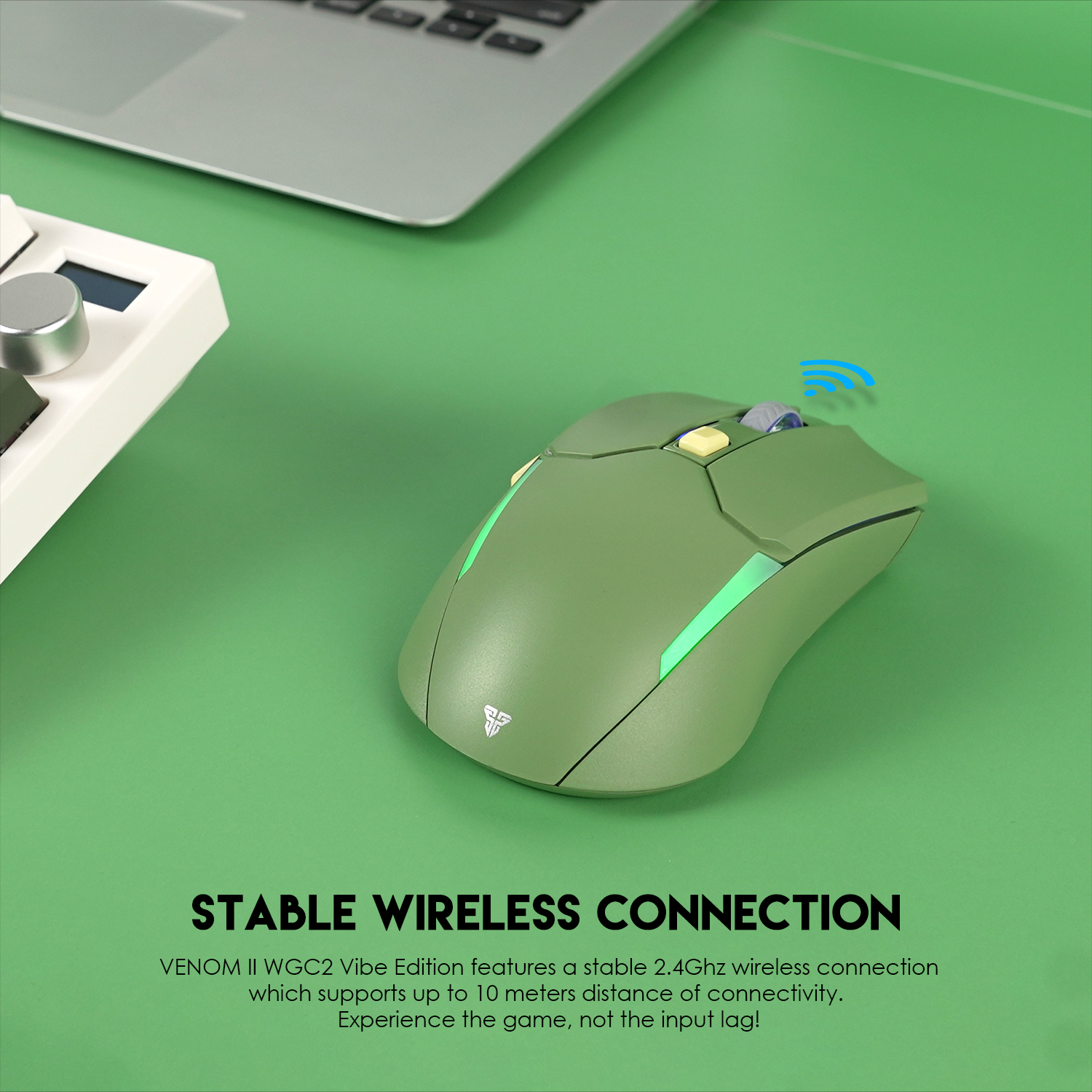 WGC2 VENOM II Vibe Edition Green Mouse Inalámbrico 4.000 DPI 11