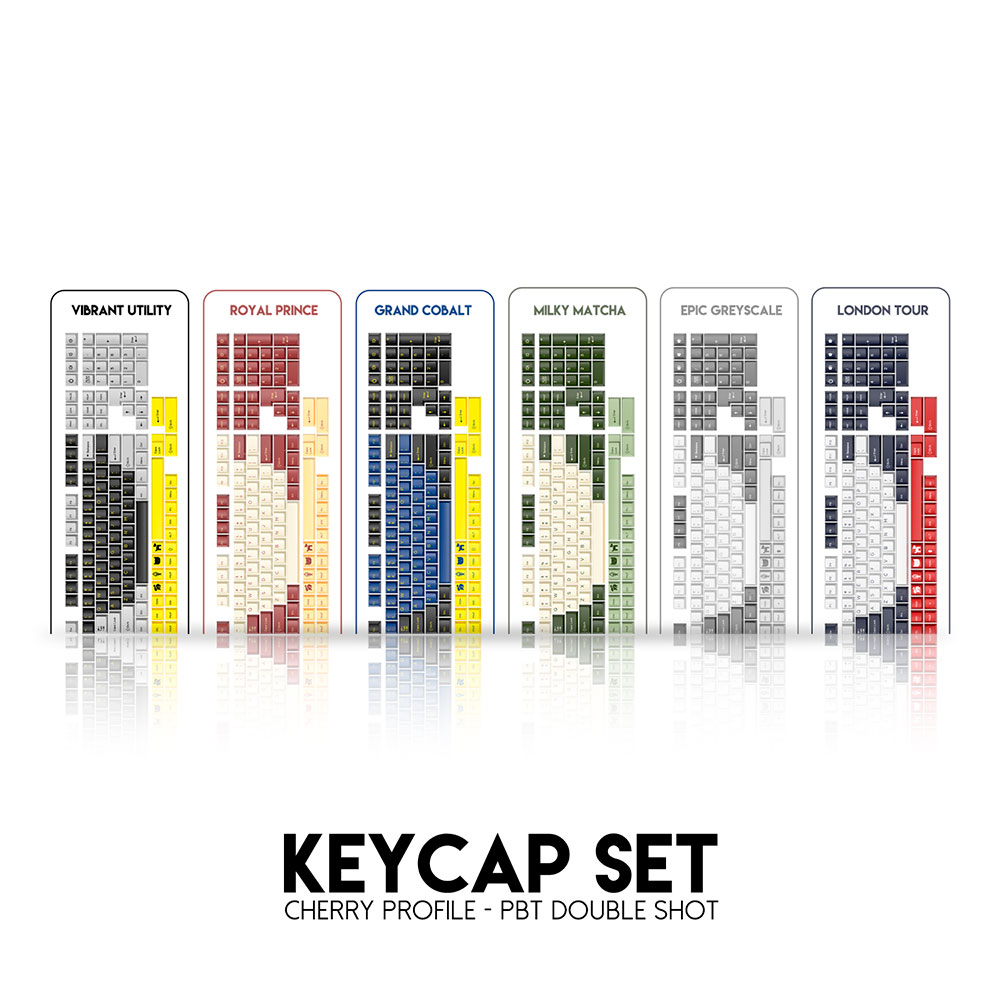 ACK01 VIBE Epic Grey Scale Keycaps Set 5