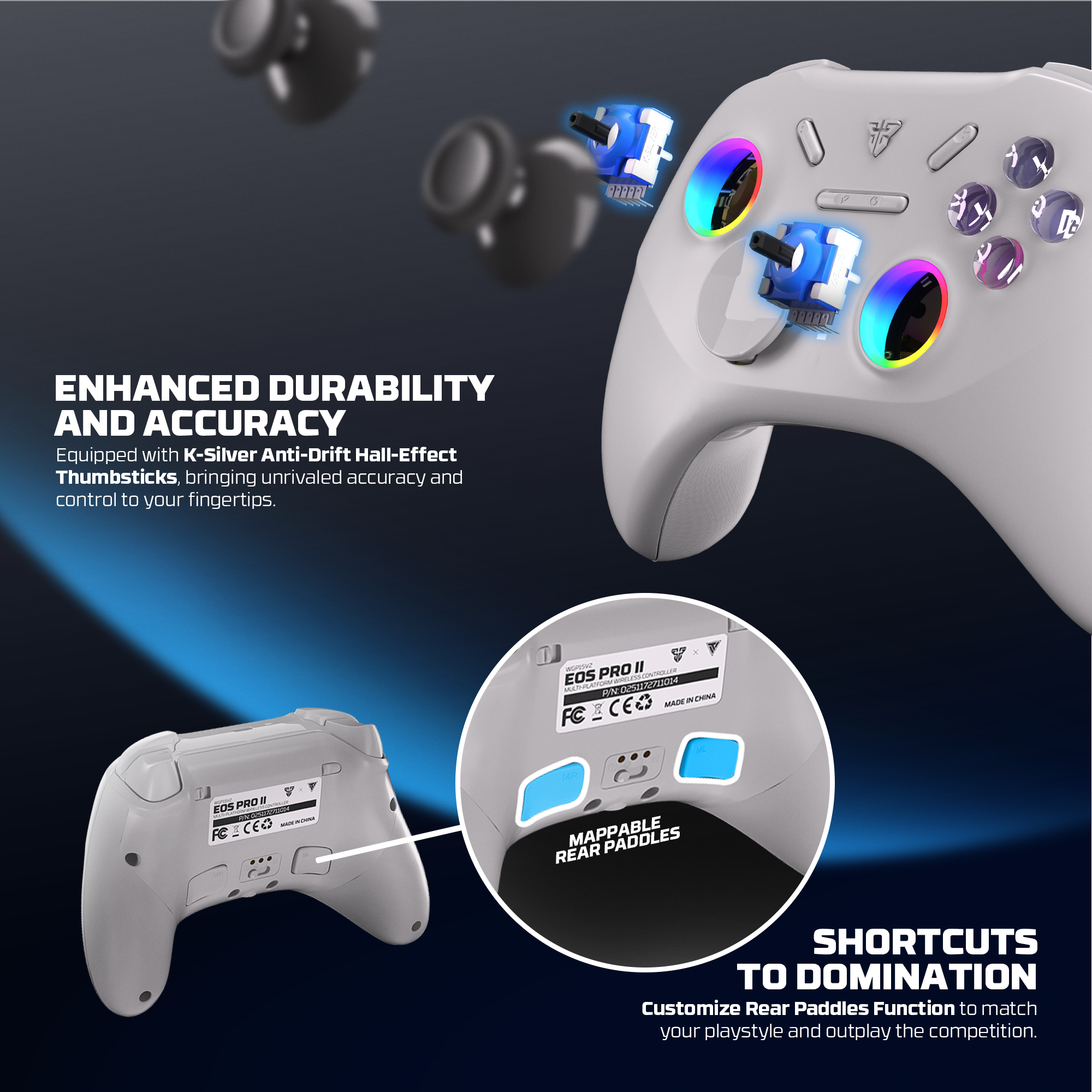 WGP15V2 EOS PRO II Grey Control Inalámbrico Multiplataforma Android iOS MacOS Switch 23