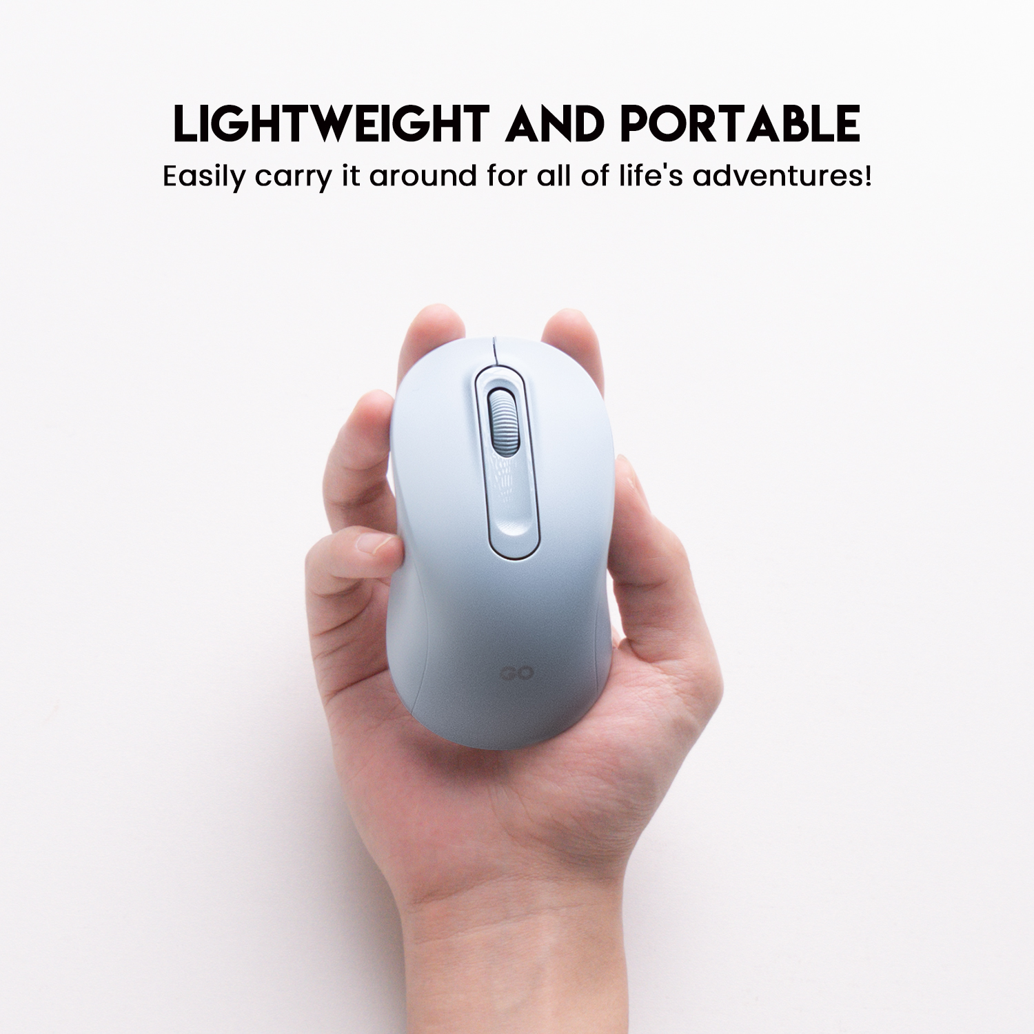 W608 GO Blue Mouse Inalámbrico con Receptor USB de Oficina 1.200 DPI 4