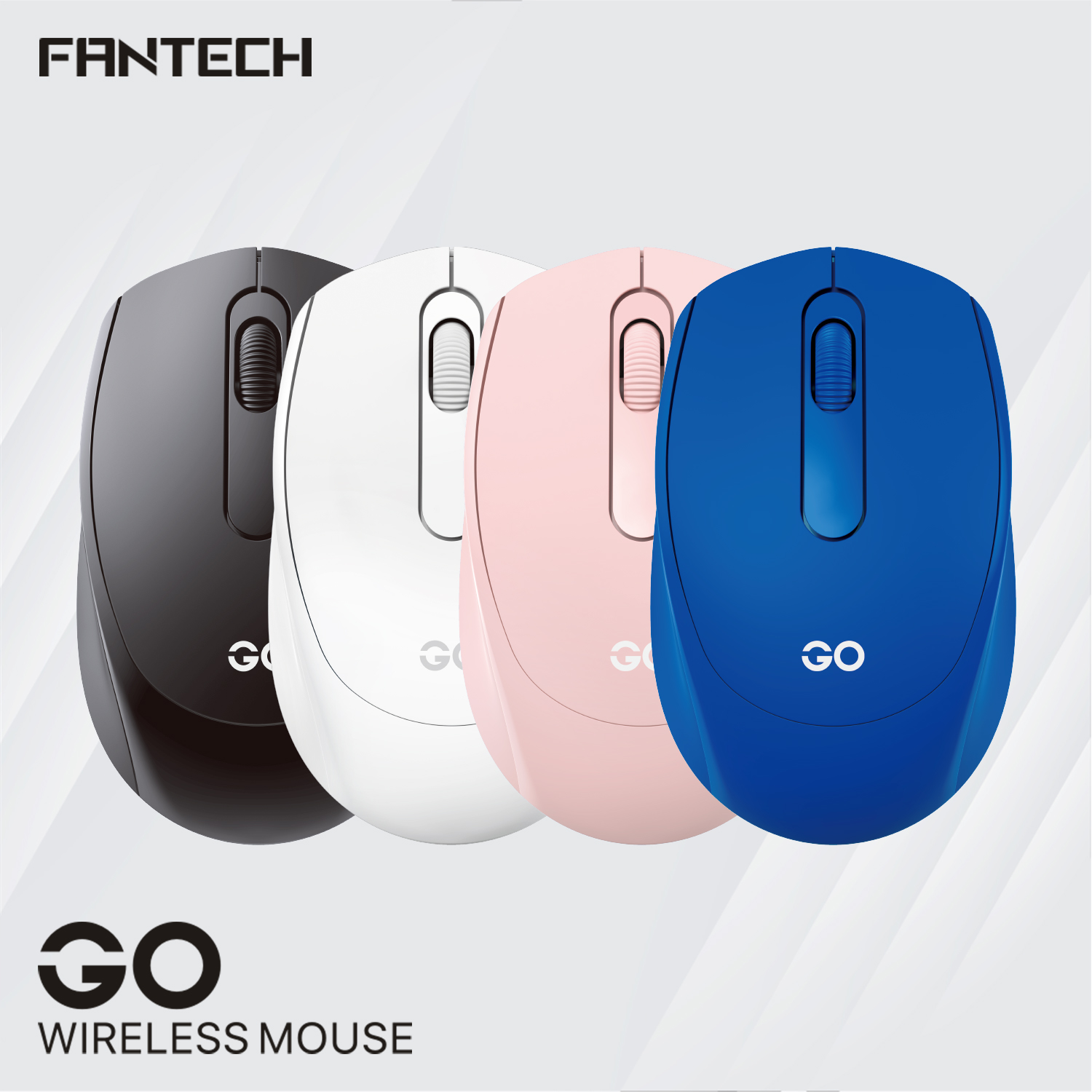 W603 GO Black Mouse inalámbrico de oficina 1.600 DPI 10