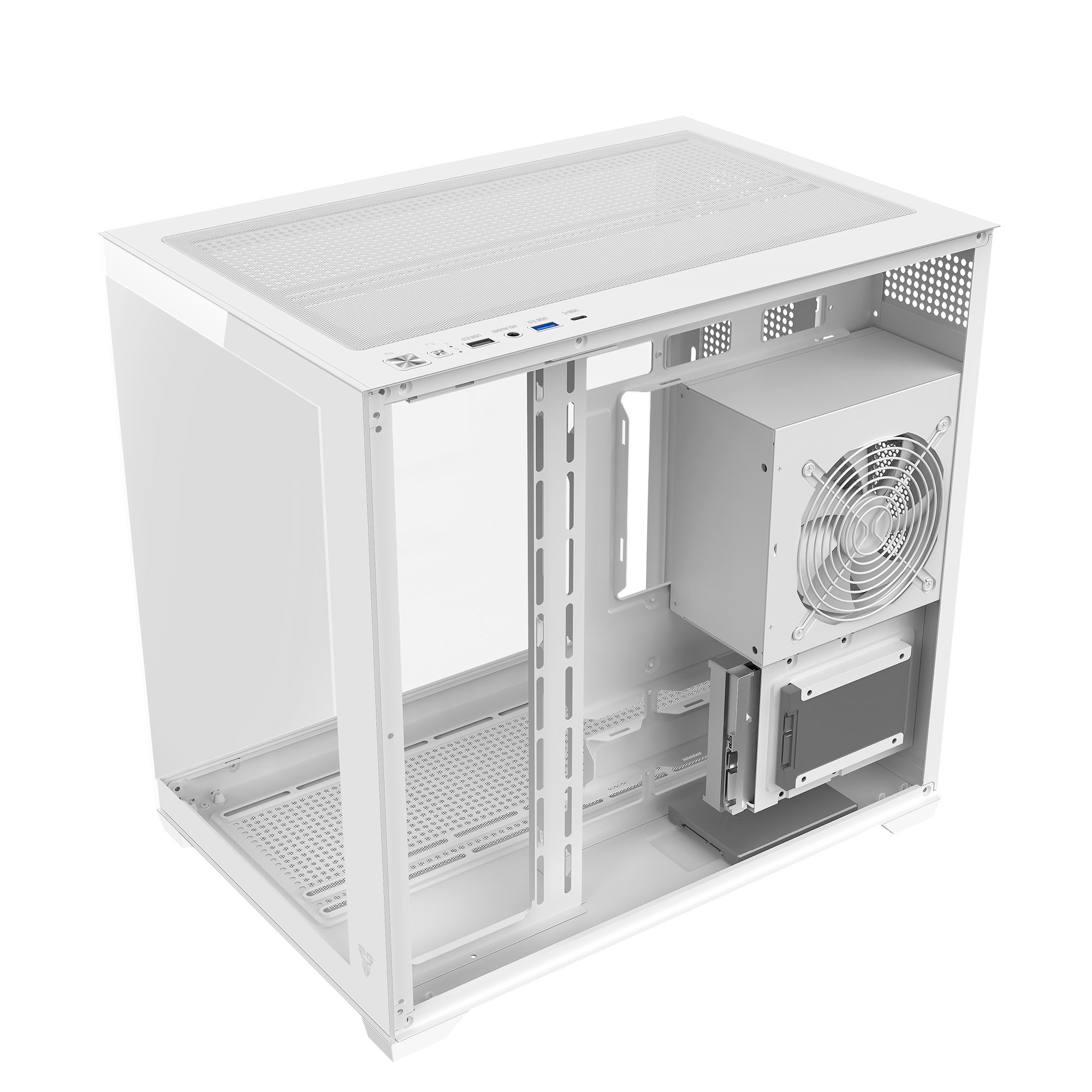 CG85 LUMINA White Gabinete Pecera con 6 Ventiladores aRGB 7