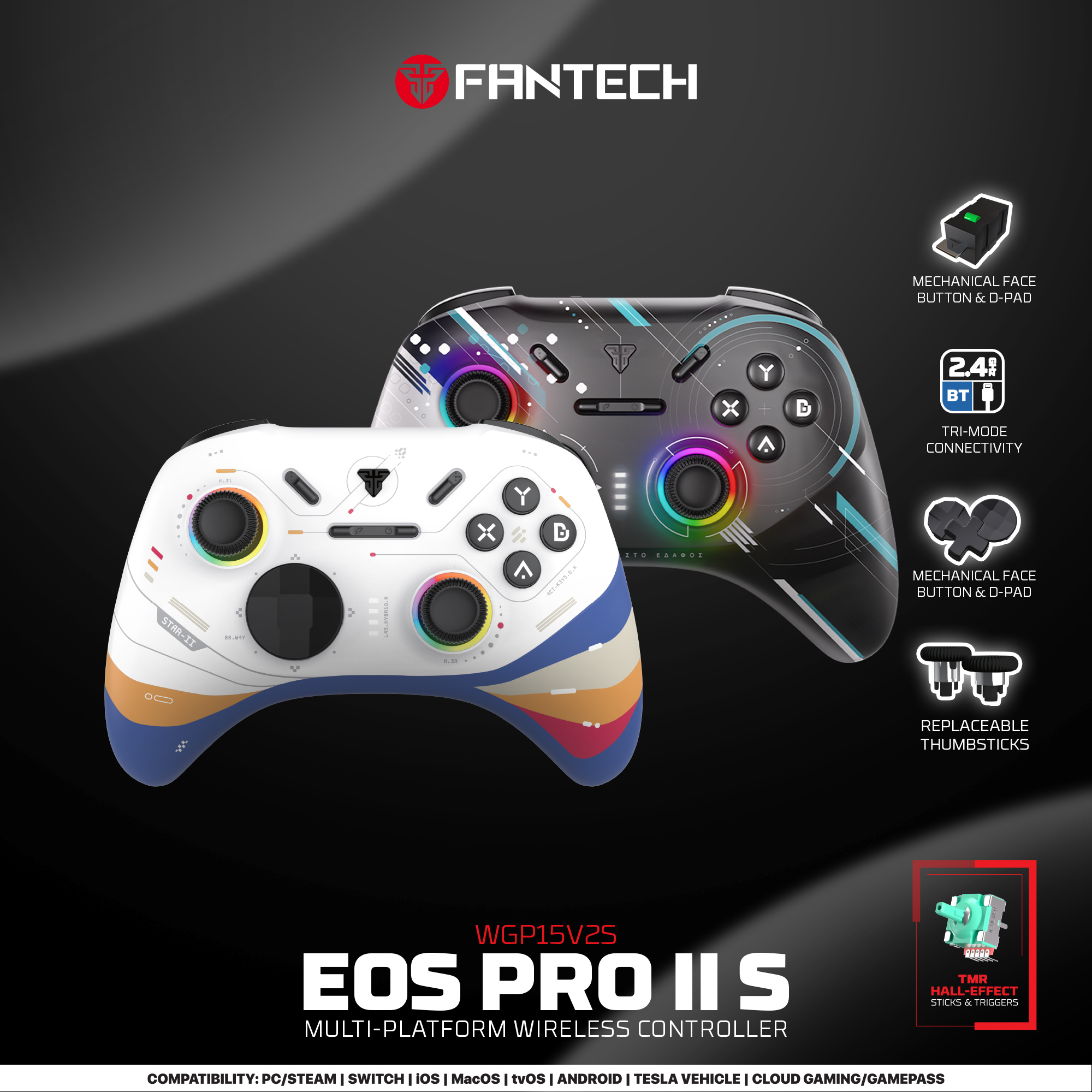 WGP15V2s EOS PRO II S Geminus Control Inalámbrico Multiplataforma Android iOS MacOS Switch 31