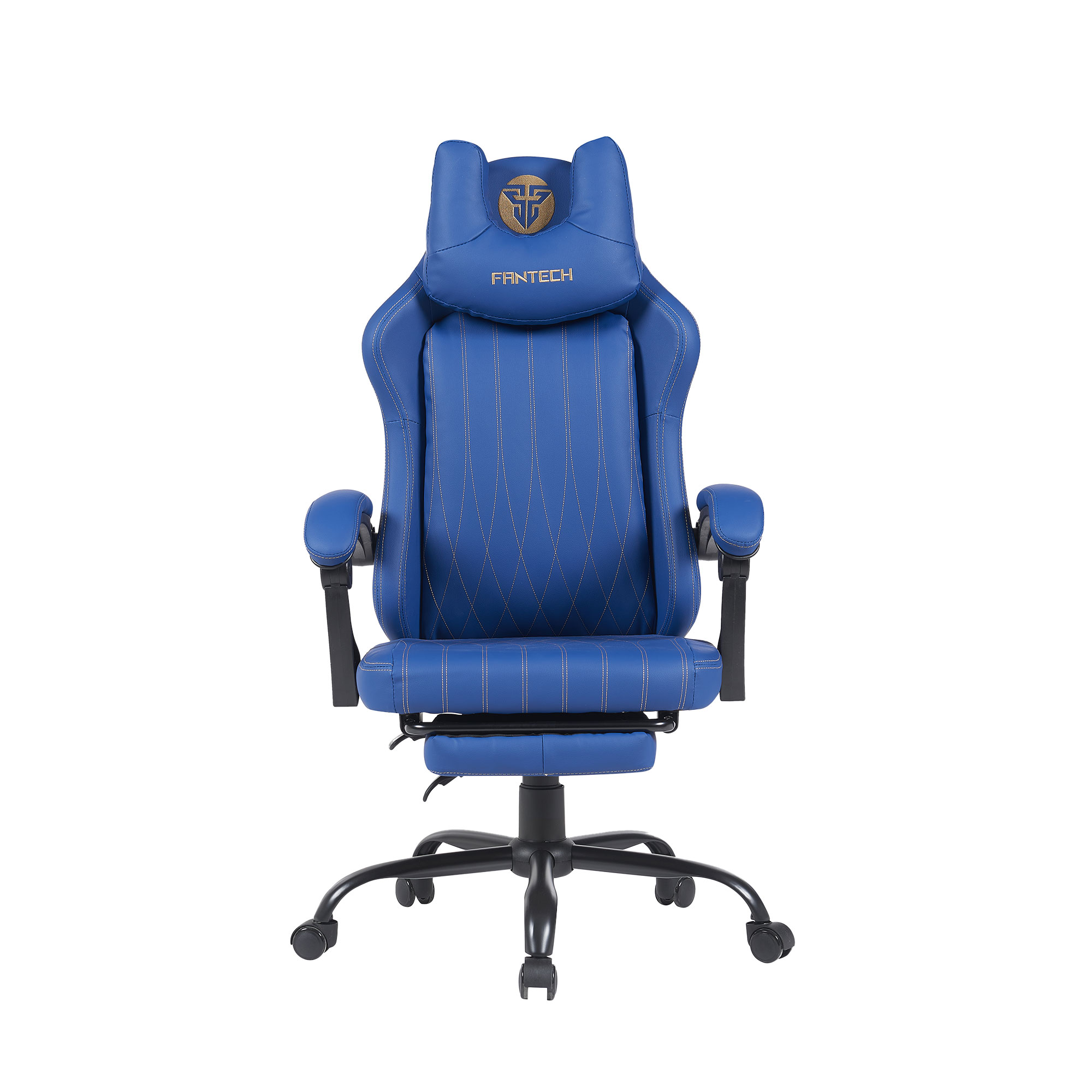 GC193 BLUE Silla Gamer Ergonómica de Ecocuero con Reposapiés 2