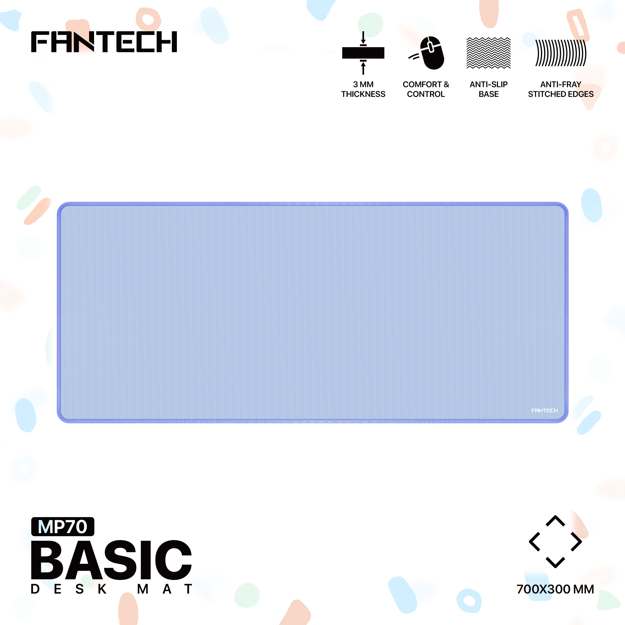 MP70 BASIC Blue Mousepad de Oficina Talla XL 13