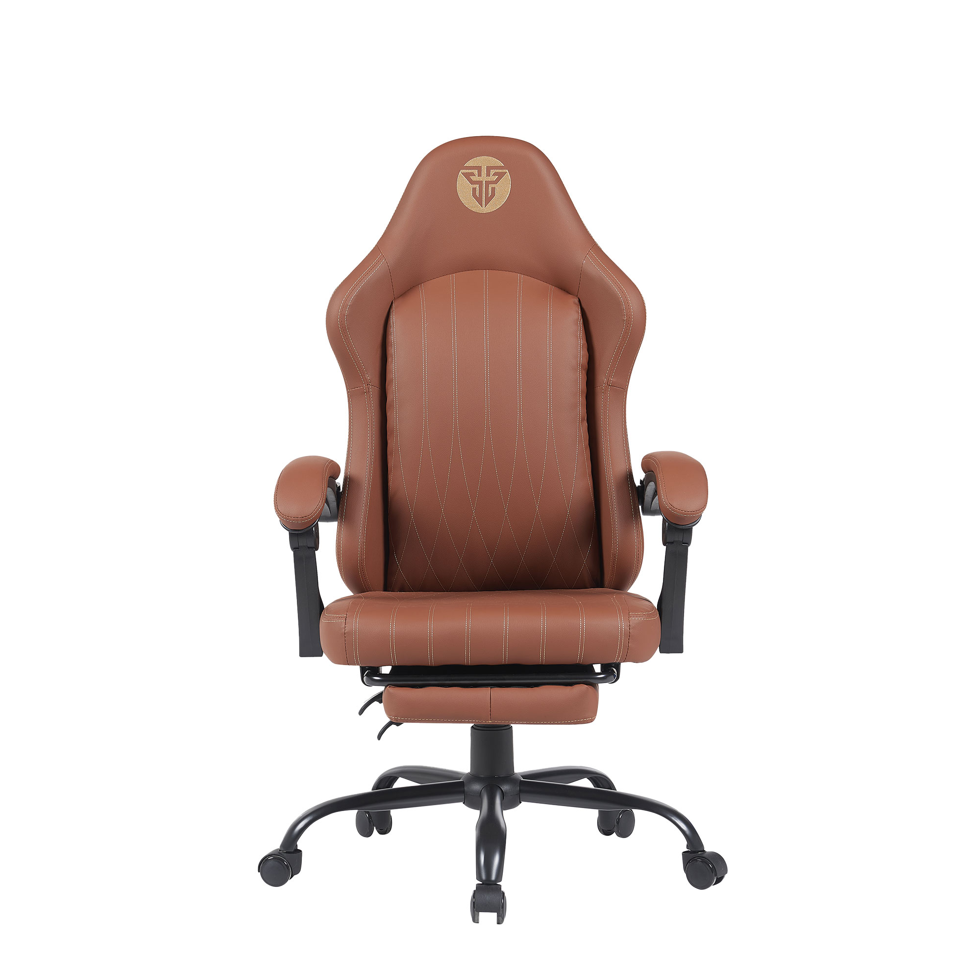GC193 BROWN Silla Gamer Ergonómica de Ecocuero con Reposapiés 7