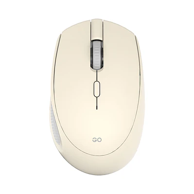 W193 GO Beige Mouse inalámbrico Bluetooth 5.0 y Receptor USB 1.600 DPI