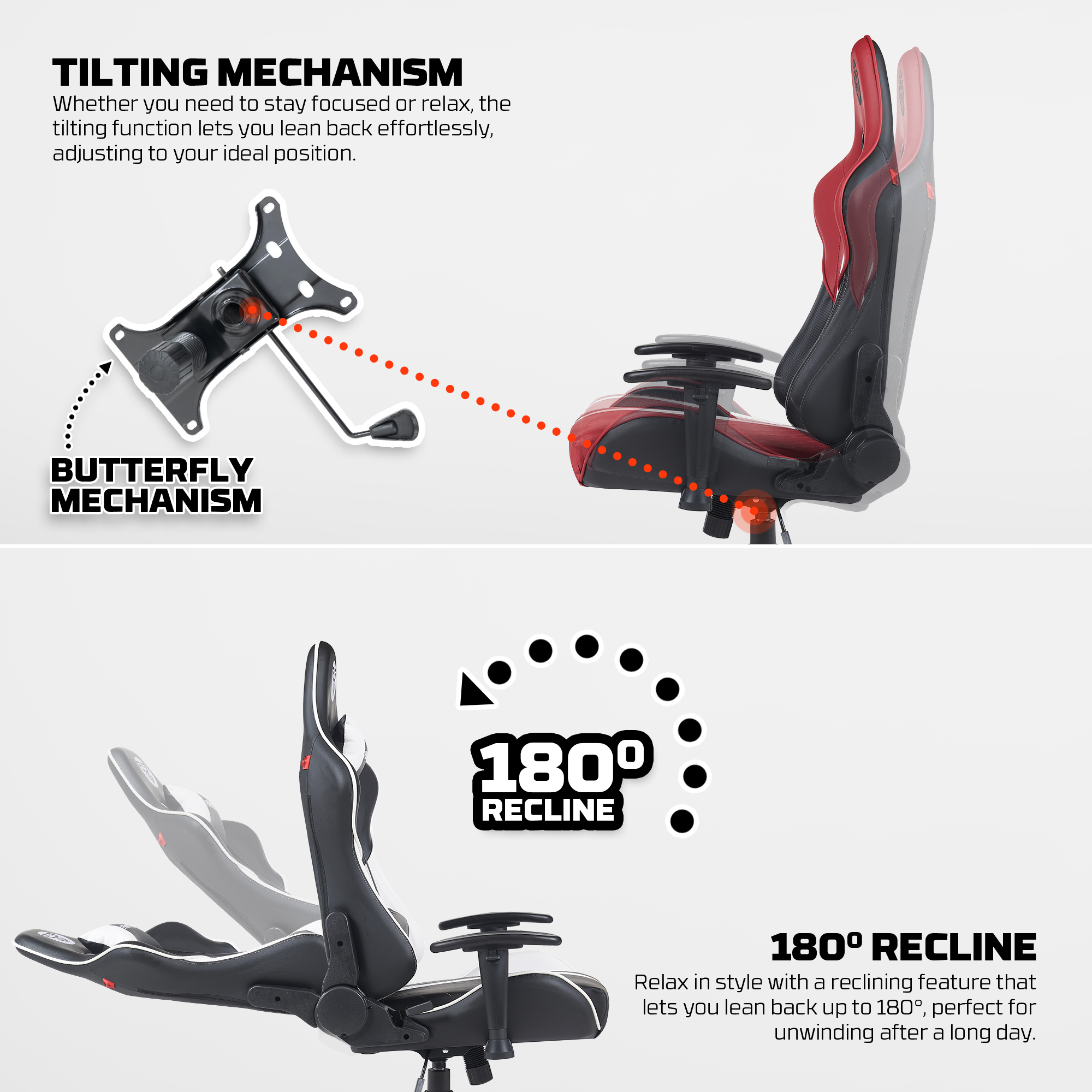 GC194 Black Silla Ergonómica Gamer 10