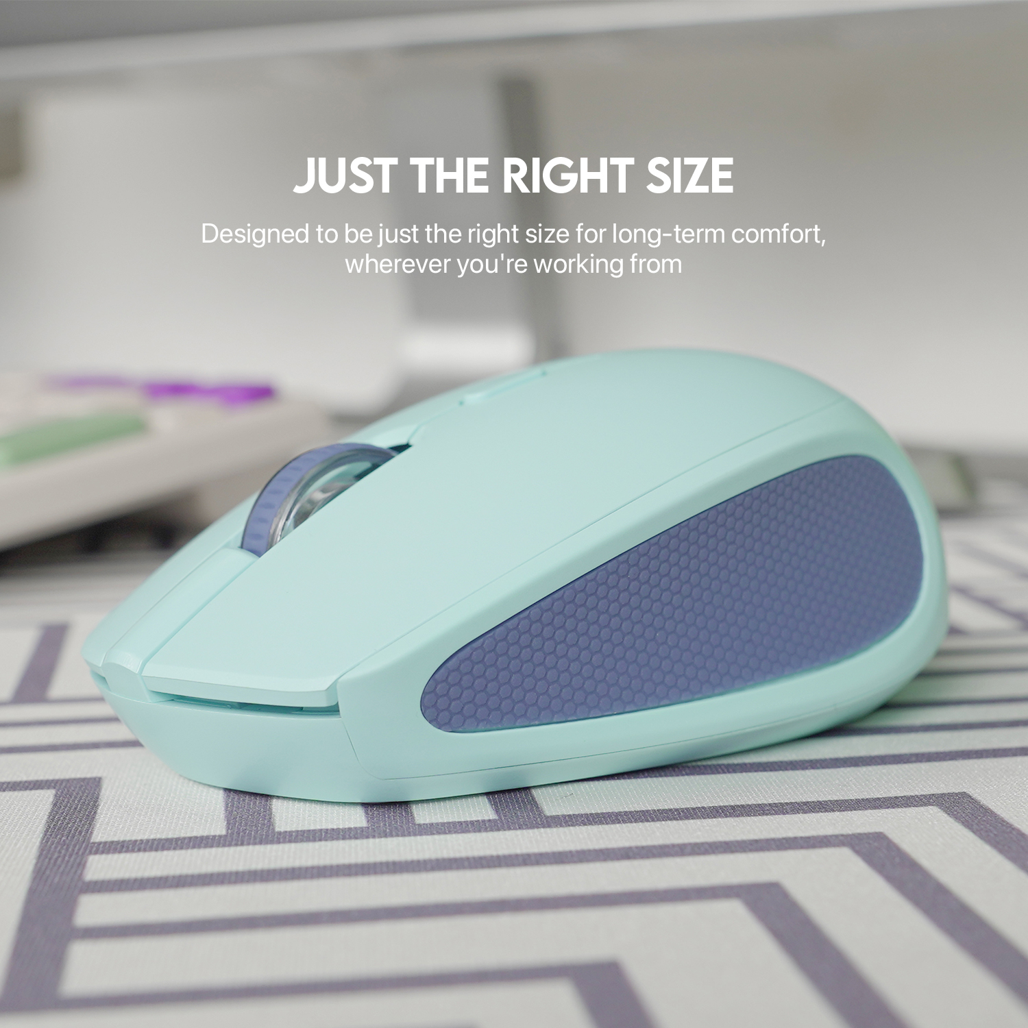 W193 GO Beige Mouse inalámbrico Bluetooth 5.0 y Receptor USB 1.600 DPI 9