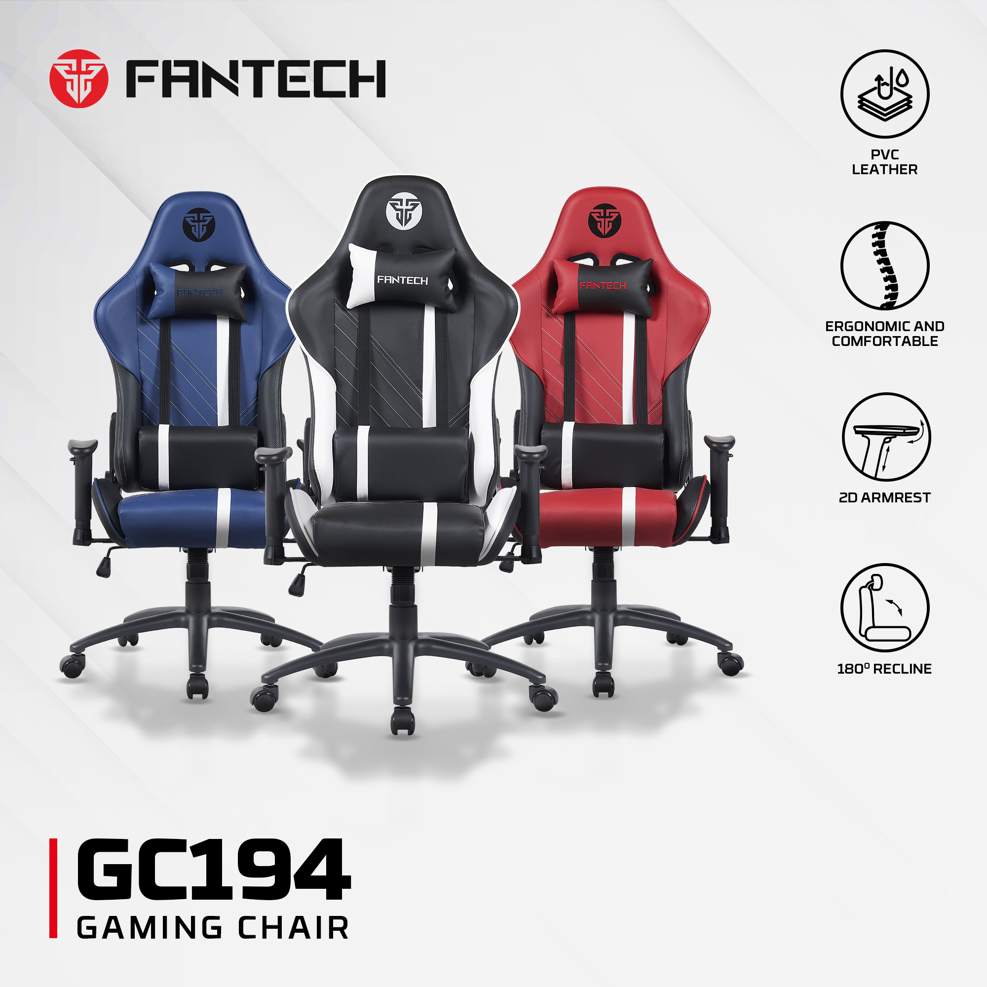 GC194 Black Silla Ergonómica Gamer 17