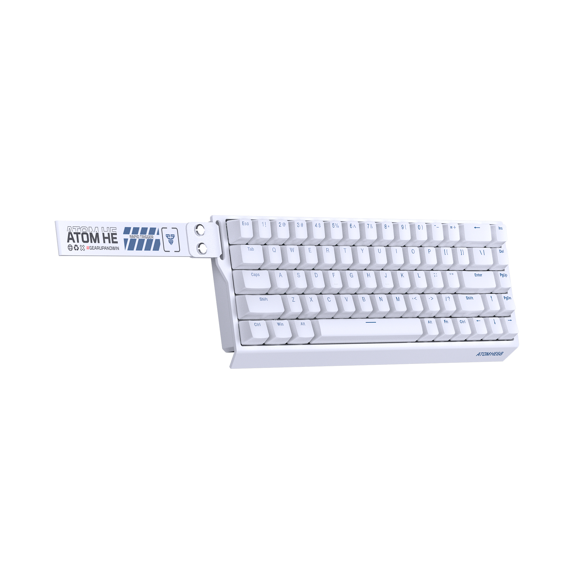 MK811 ATOM HE68 White Teclado Magnético 60% 8.000 Hz Layout USA 6