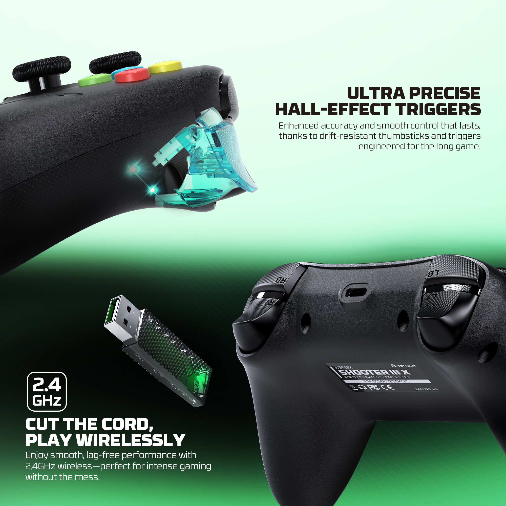 WGP13X SHOOTER III Black Control Inalámbrico Xbox Series S/X Xbox One PC 19