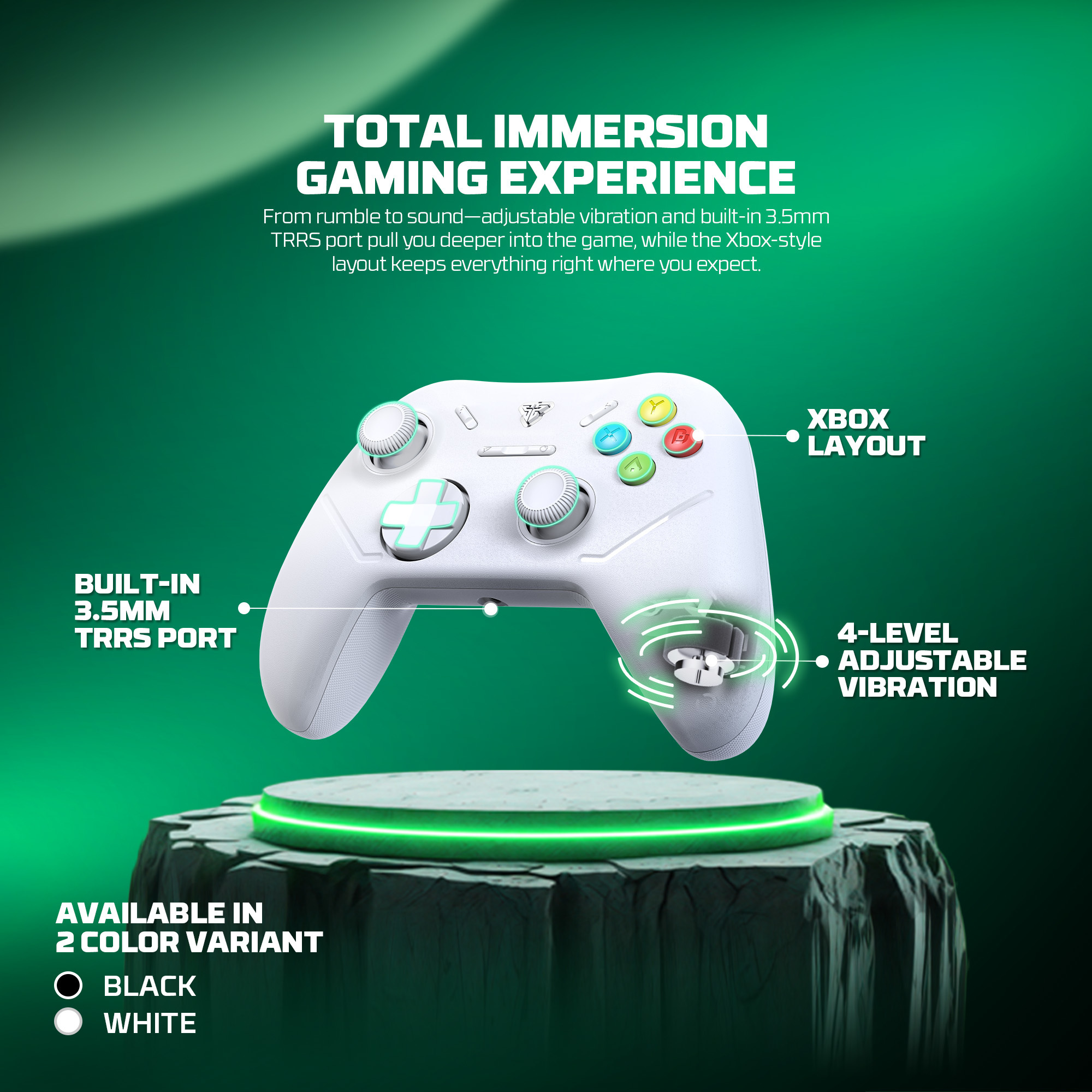 WGP13X SHOOTER III White Control Inalámbrico Xbox Series S/X Xbox One PC 18
