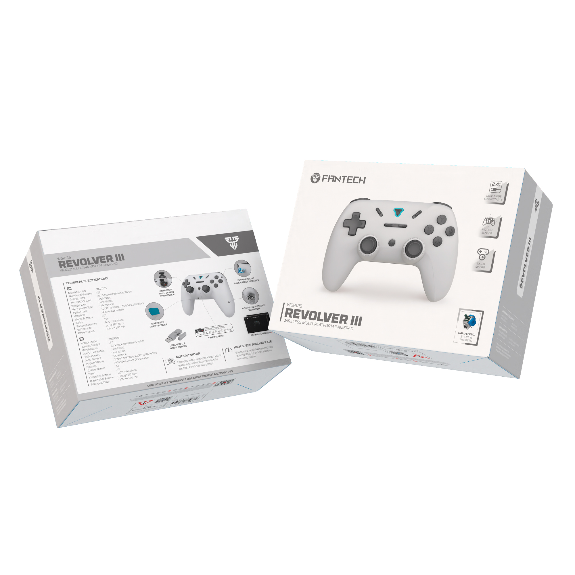 WGP12s REVOLVER III Grey Control Inalámbrico Multiplataforma Smartphone Switch PS3 22
