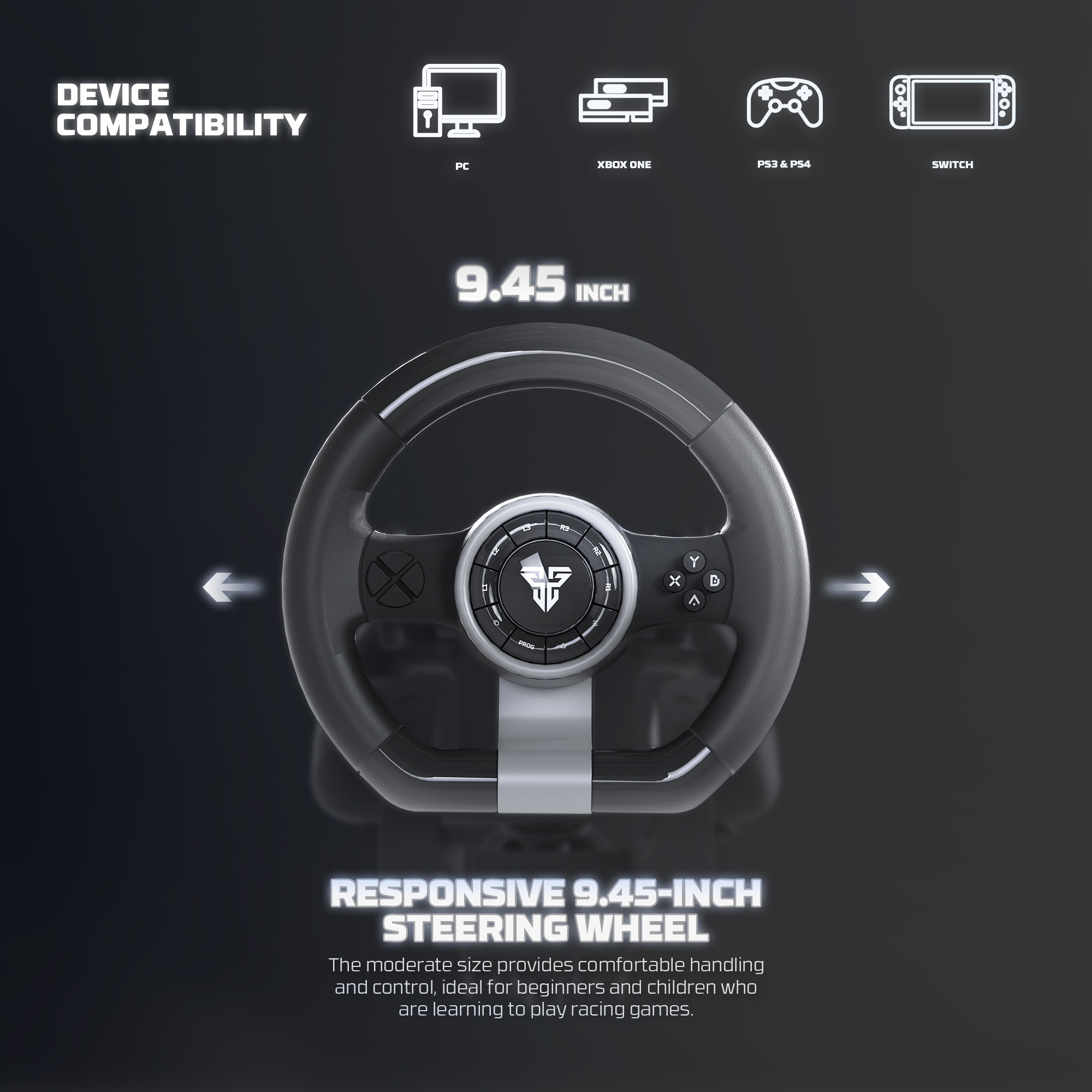 R2 Volante + Pedalera Multiplataforma Xbox Playstation Switch PC 15