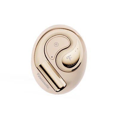 FT21 GROOVE OWS Beige Audífonos Inalámbricos In Ear BT 6.0 Finecoustic