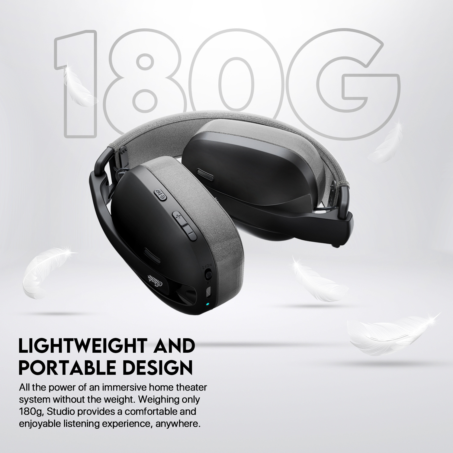 WHG03 STUDIO Black Audífonos Inalámbricos 7.1 Virtual 11
