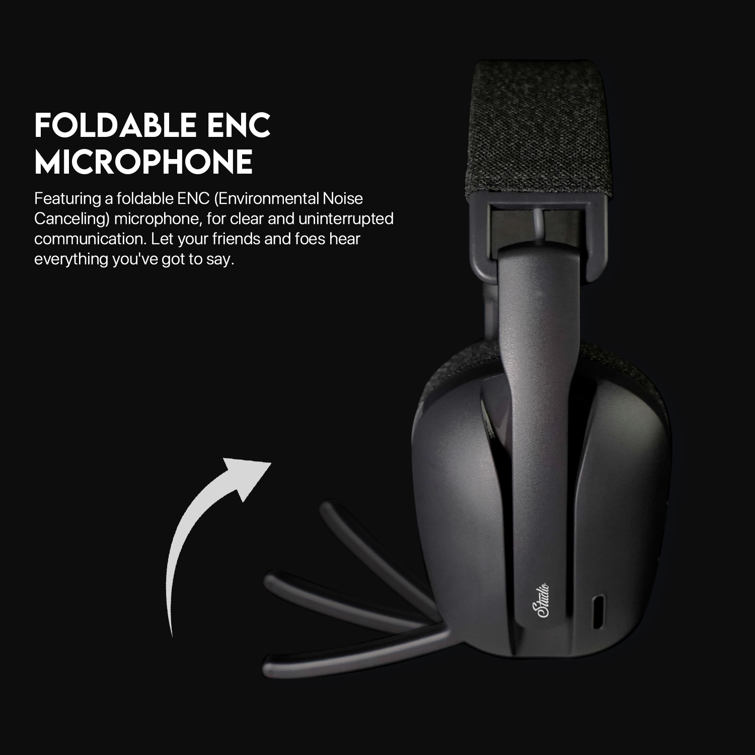 WHG03 STUDIO Black Audífonos Inalámbricos 7.1 Virtual 12