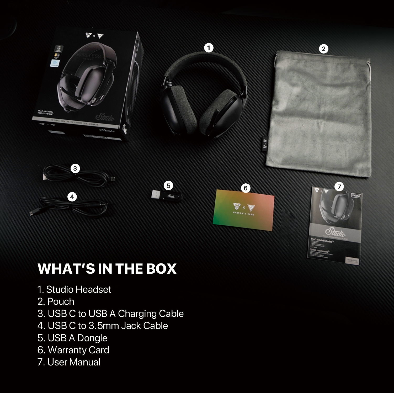 WHG03 STUDIO Black Audífonos Inalámbricos 7.1 Virtual 13