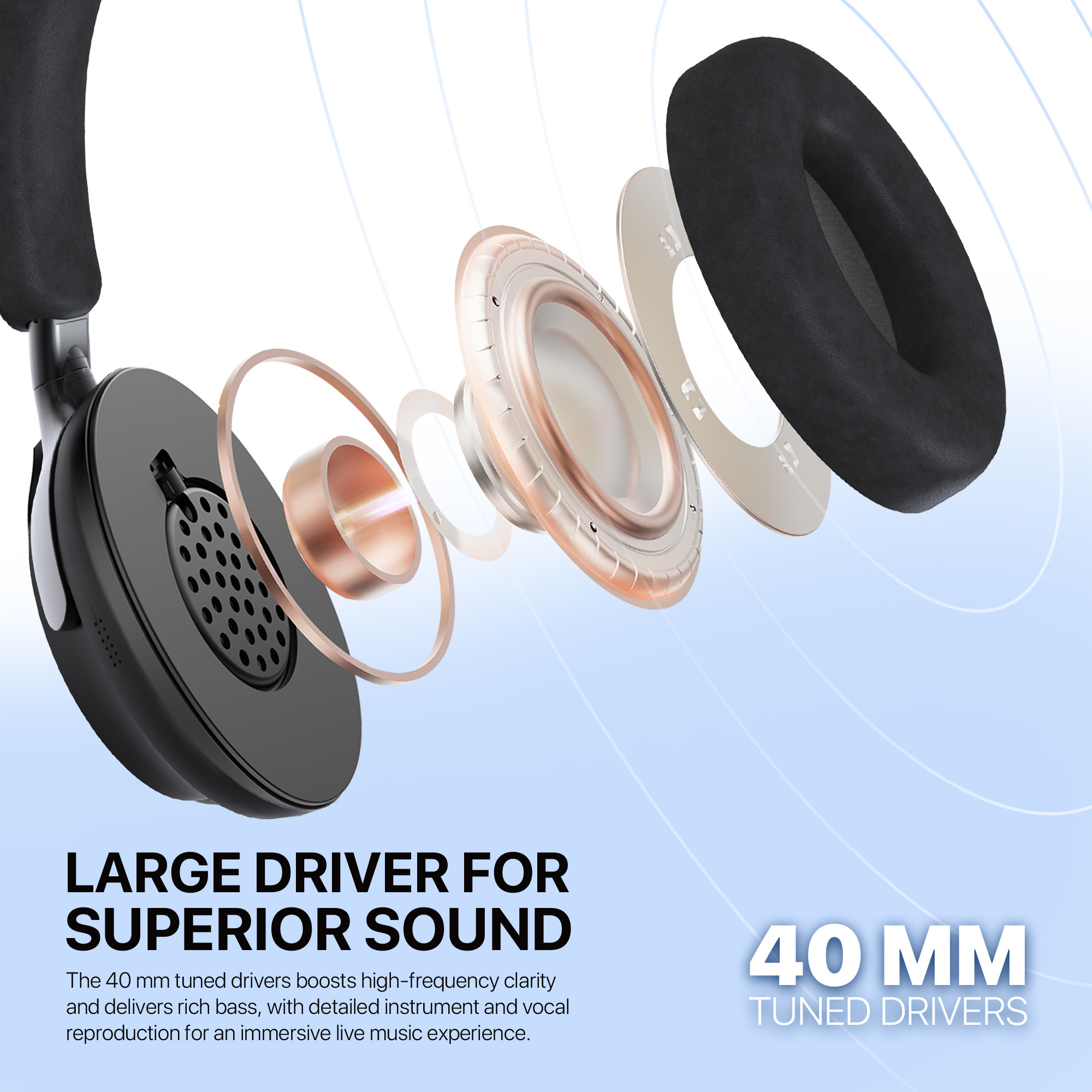 WH07A FLOW Light Grey Audífonos Inalámbricos HD Audio 13