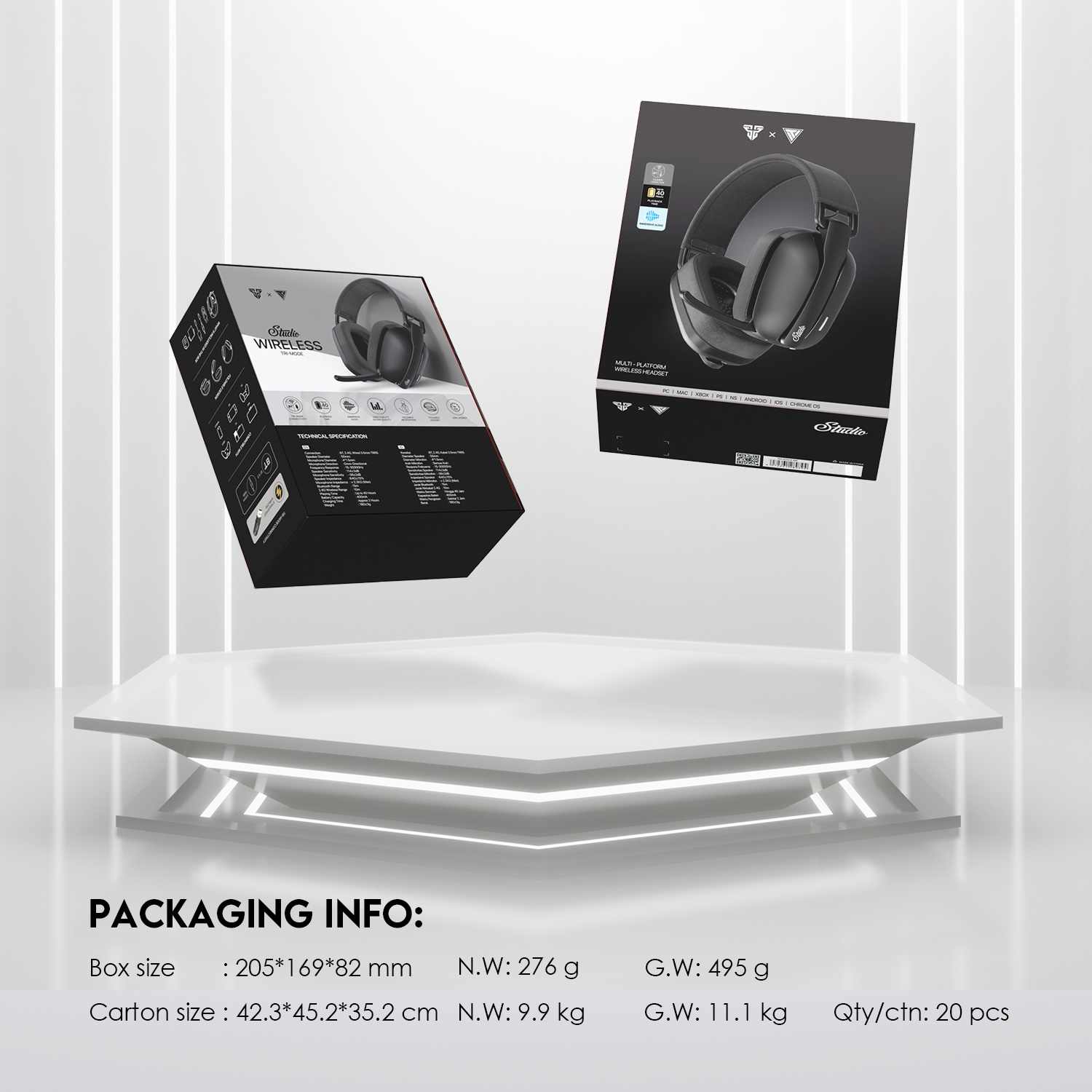 WHG03 STUDIO Black Audífonos Inalámbricos 7.1 Virtual 20