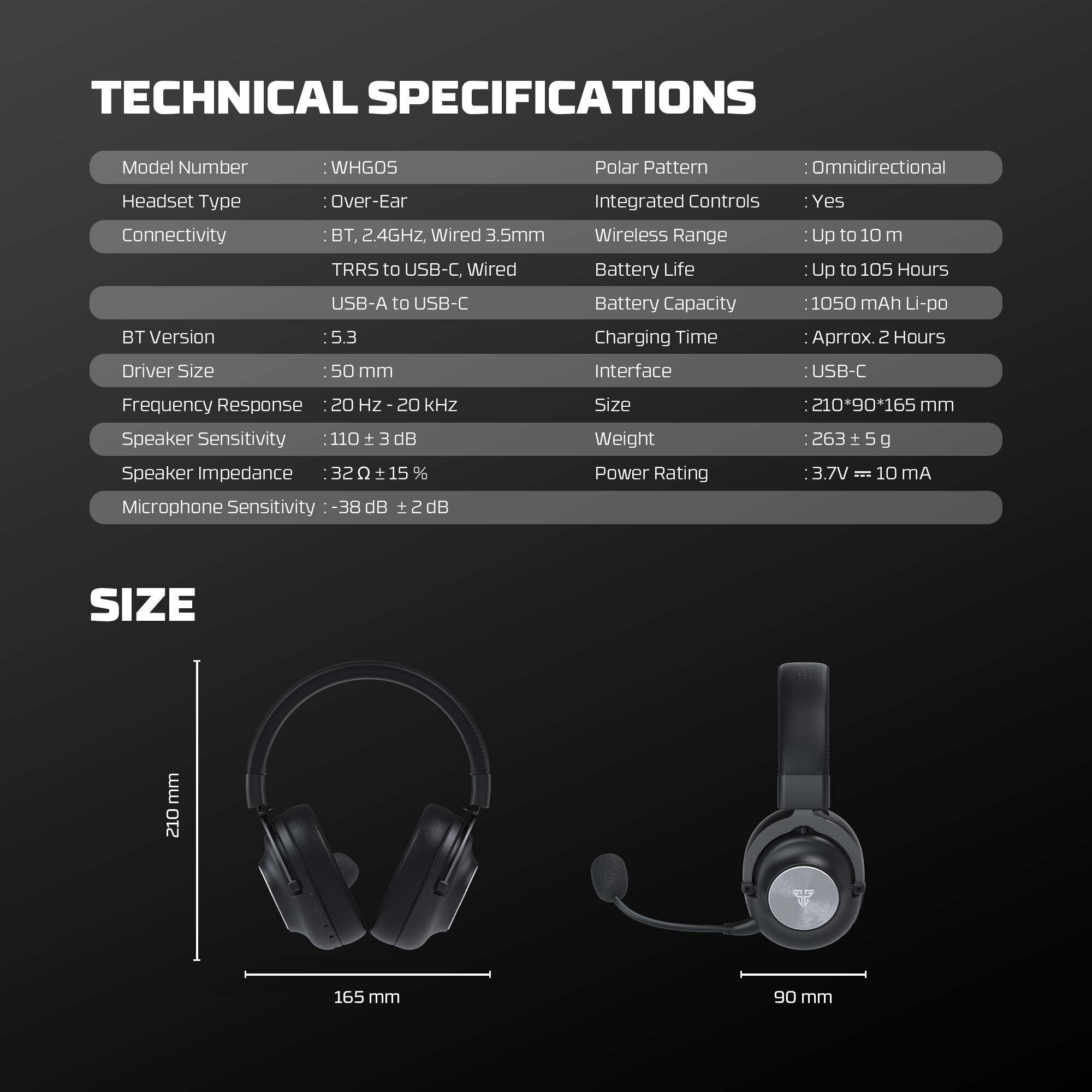 WHG05 STELLAR Black Audífonos Inalámbricos Multiplataforma 18
