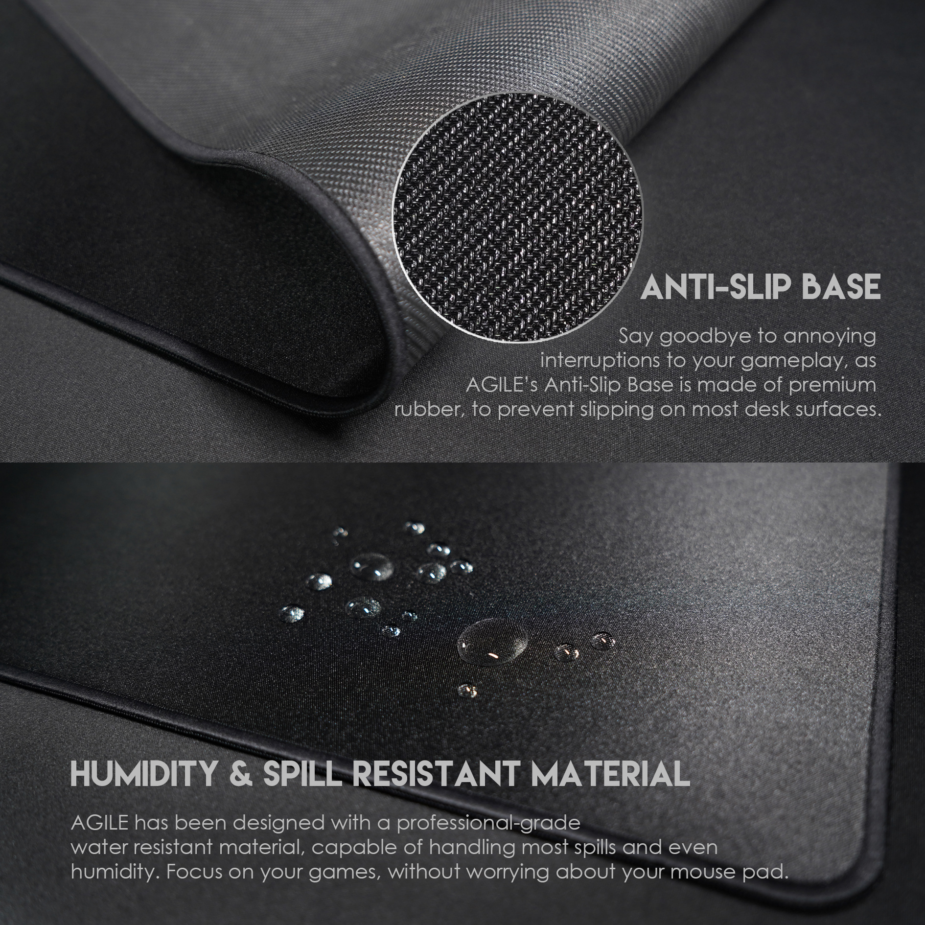 MP453 AGILE Black Mousepad Talla L Mix Edition 5