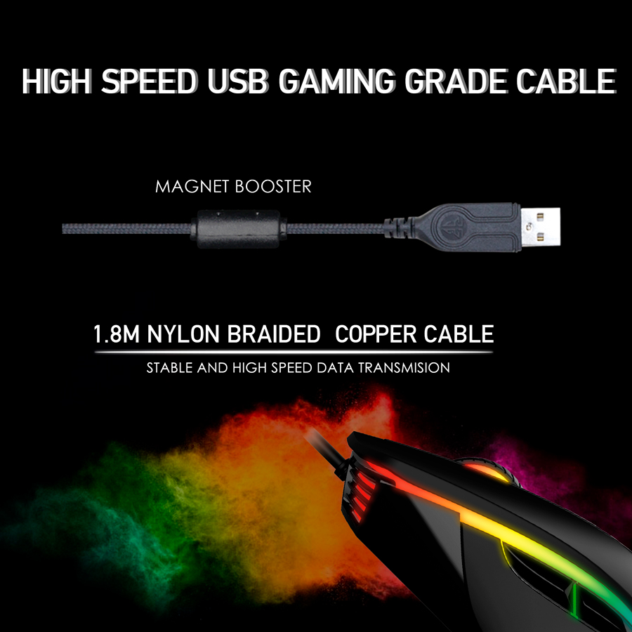 X16 THOR Black Mouse 4.200 DPI 6