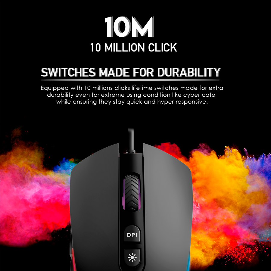 X16 THOR Black Mouse 4.200 DPI 9