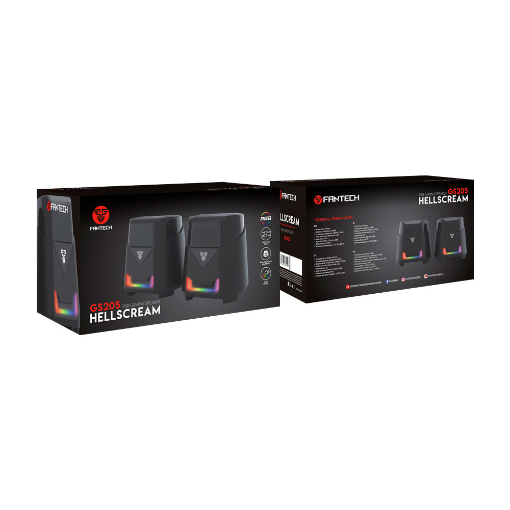 GS205 HELLSCREAM Black Parlantes PC 8
