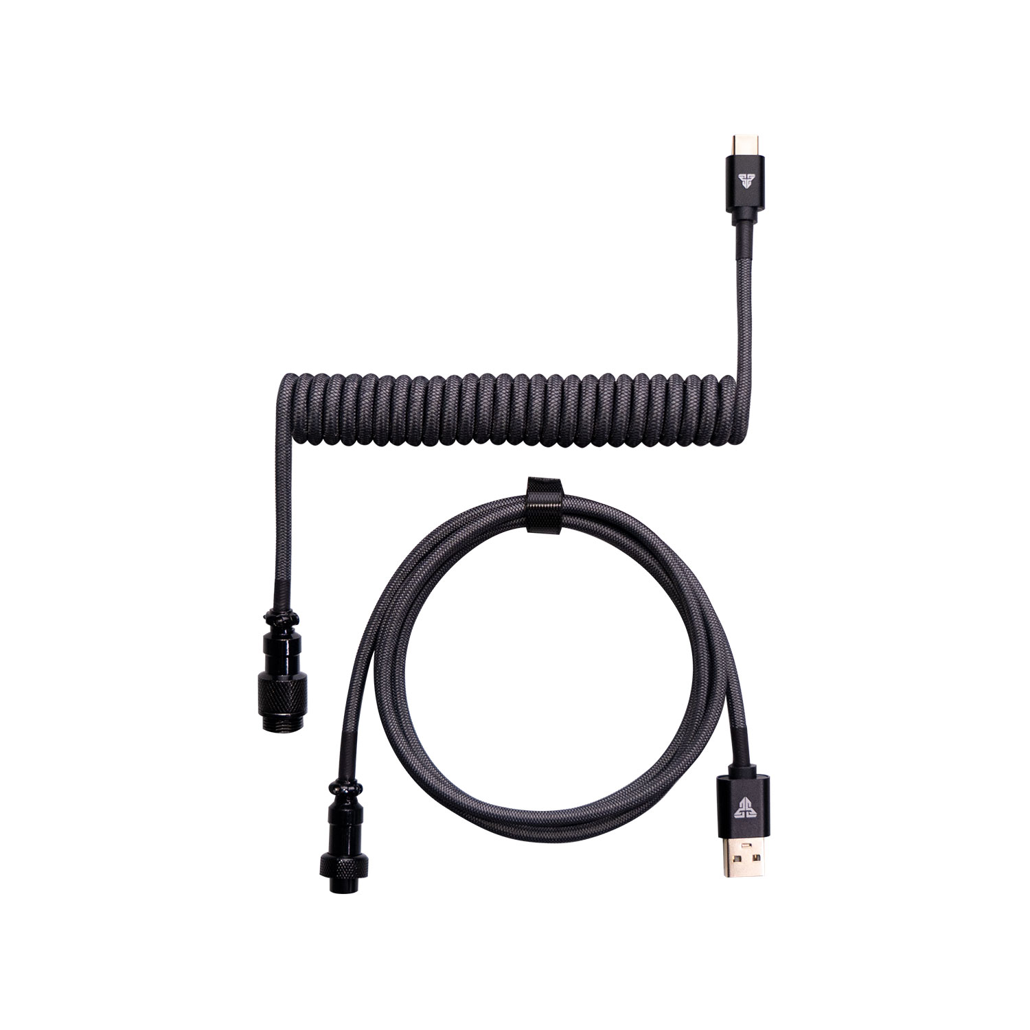 AC701 Grey Cable Rizado USB C a USB A 1