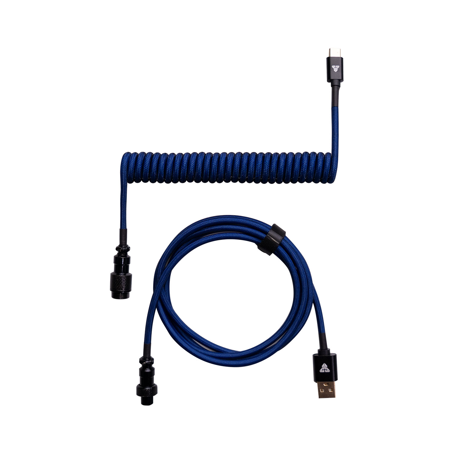 AC701 Blue Cable Rizado USB C a USB A 1