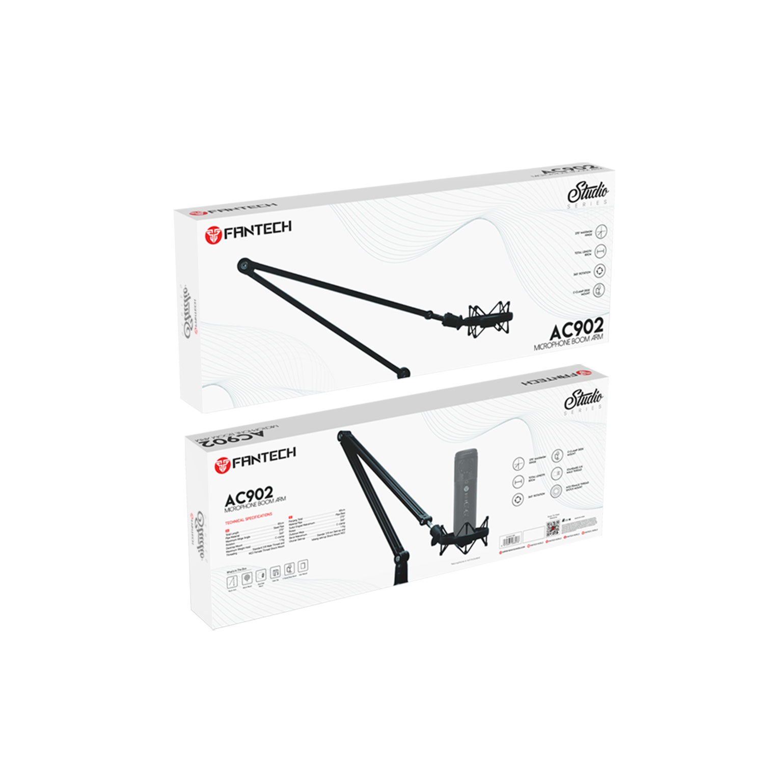 AC902s Black Soporte de Micrófono Boom Arm 11