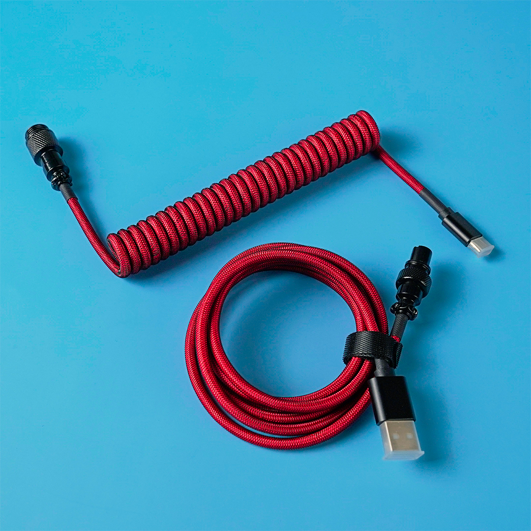 AC701 Blue Cable Rizado USB C a USB A 14