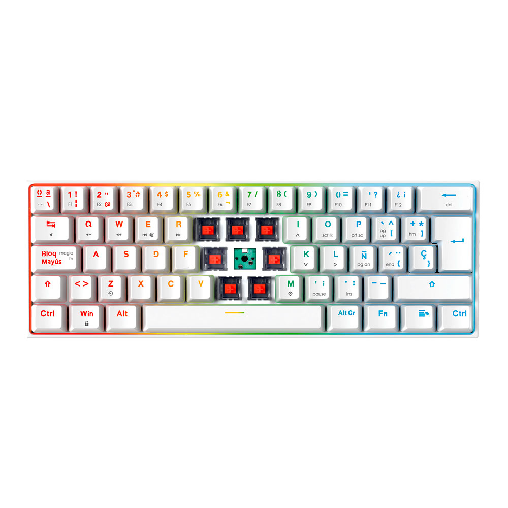 MK857 MAXFIT61 Space Teclado Mecánico 60% Layout Español 3