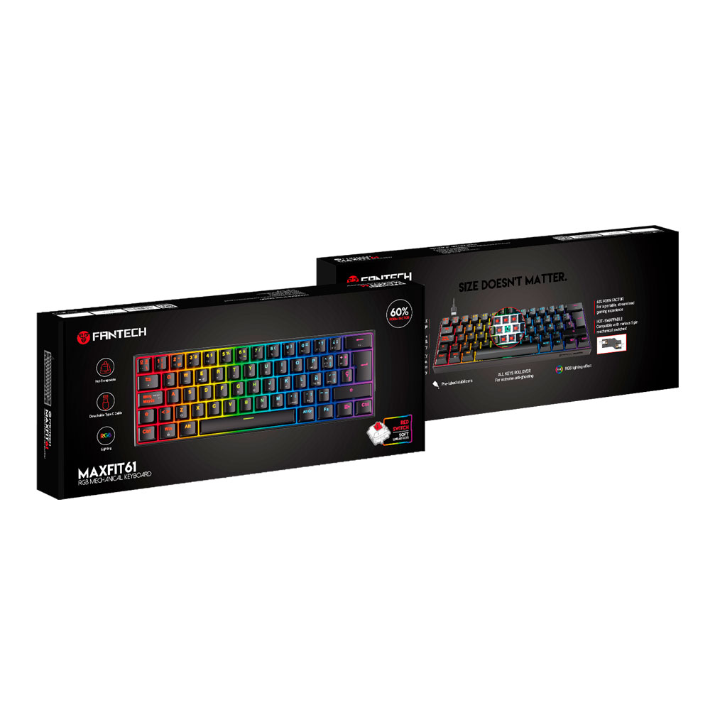 MK857 MAXFIT61 Black Teclado Mecánico 60% Layout Español 11