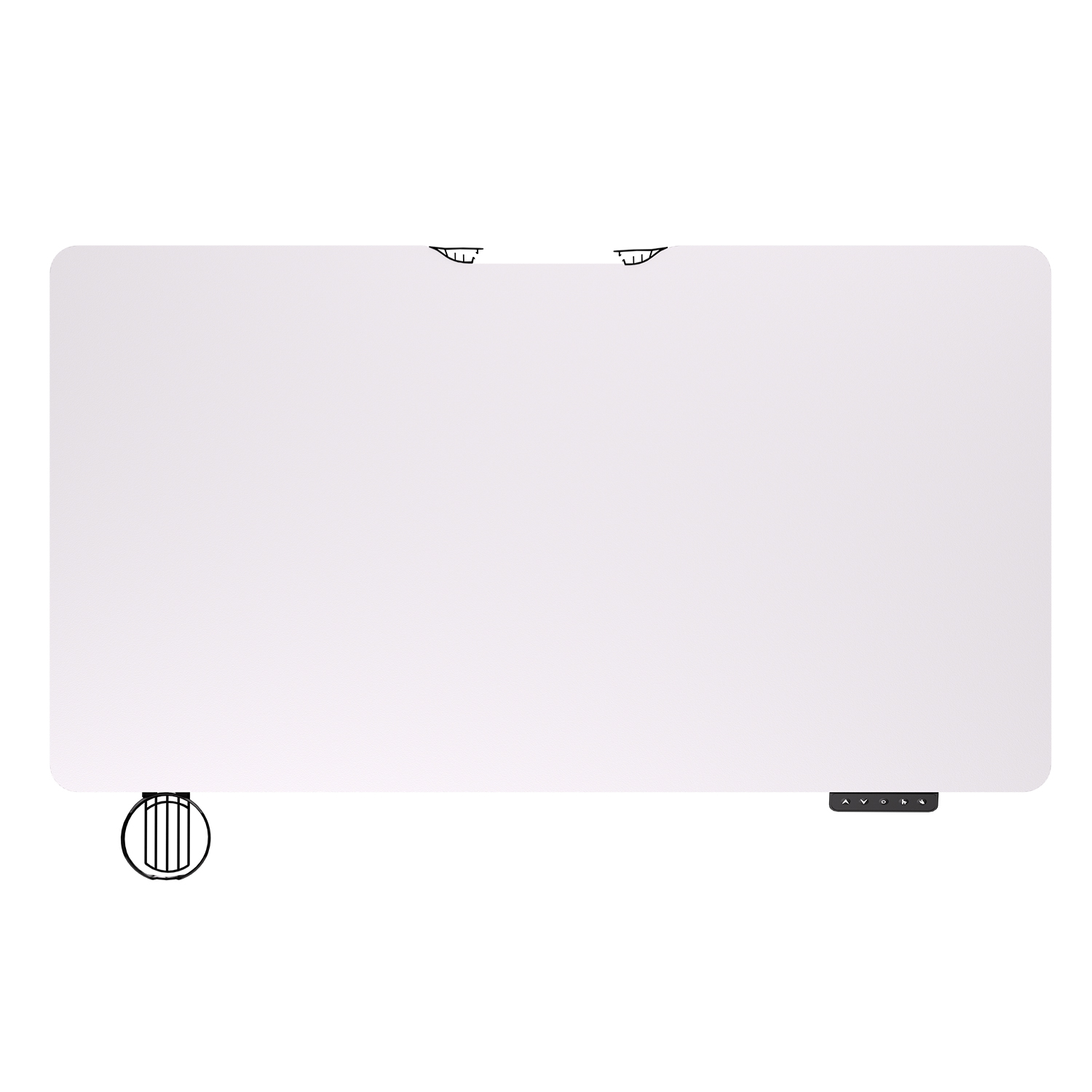 WS311 WORKSTATION Pearl White Escritorio con Control de Elevación Automática 2