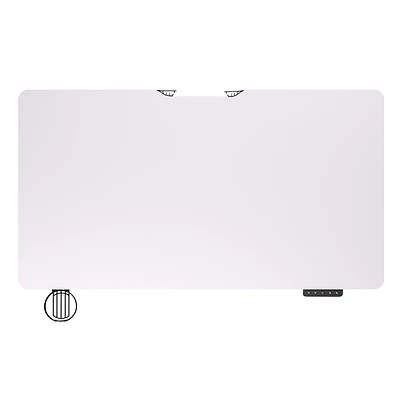 WS311 WORKSTATION Pearl White Escritorio con Control de Elevación Automática