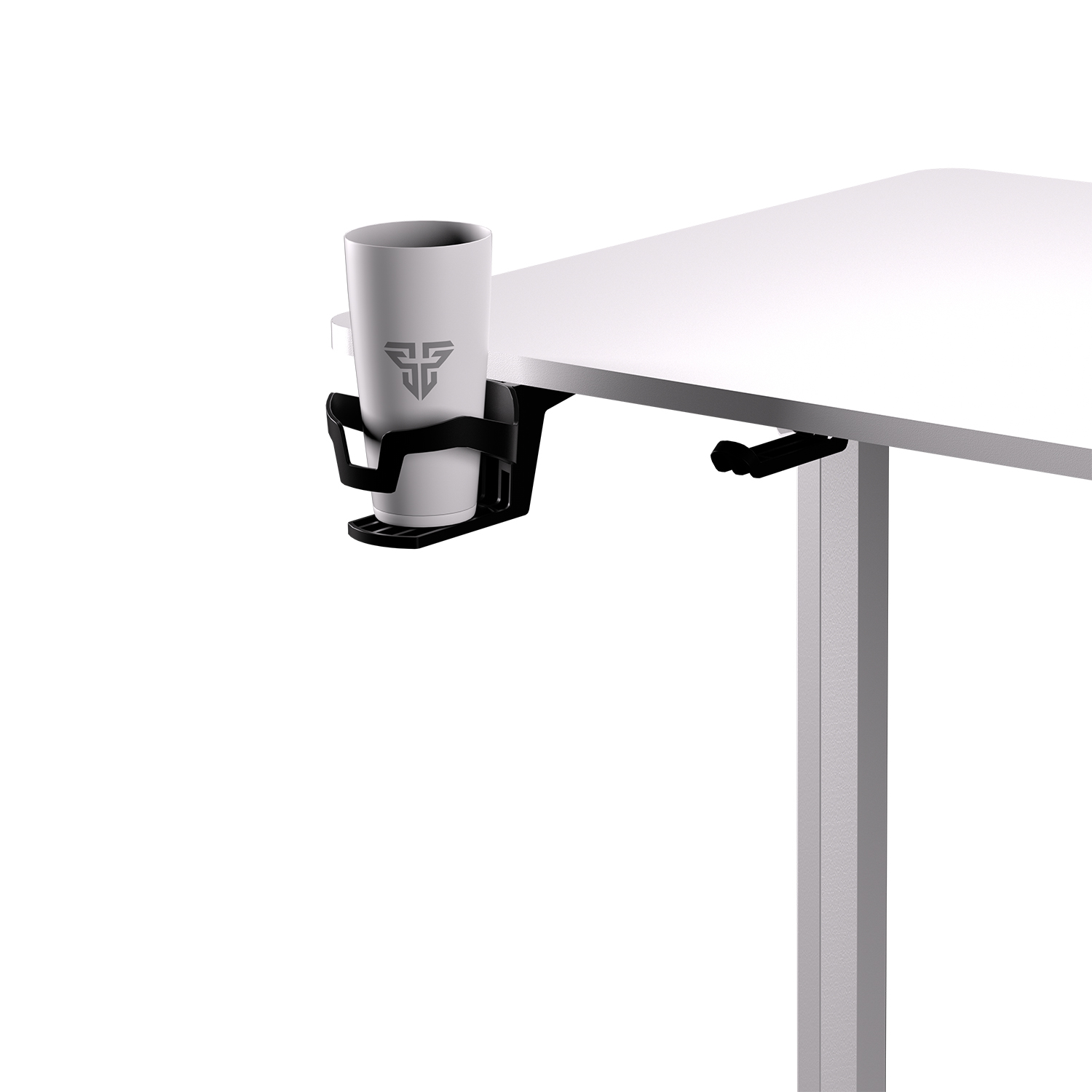 WS311 WORKSTATION Pearl White Escritorio con Control de Elevación Automática 3