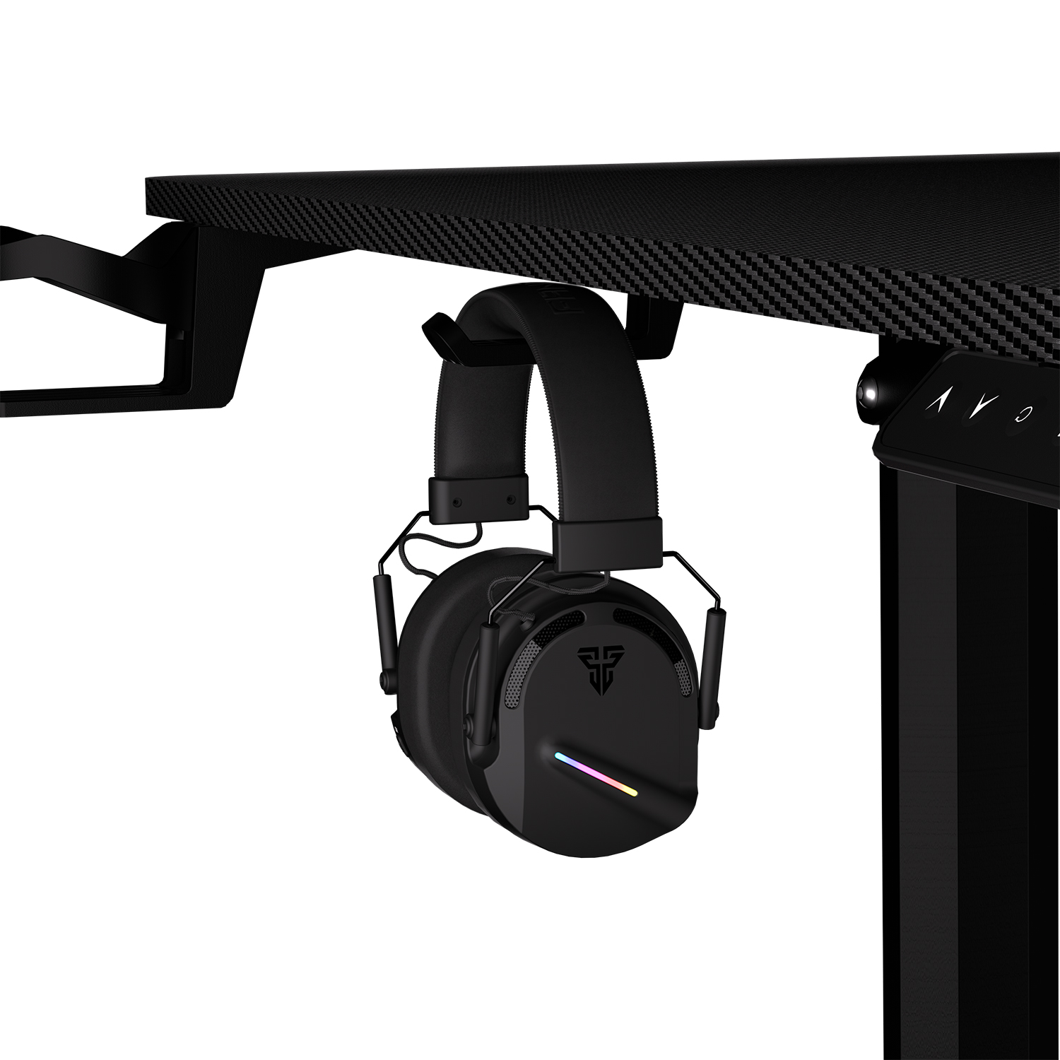 WS311 WORKSTATION Carbon Black Escritorio con Control de Elevación Automática 6