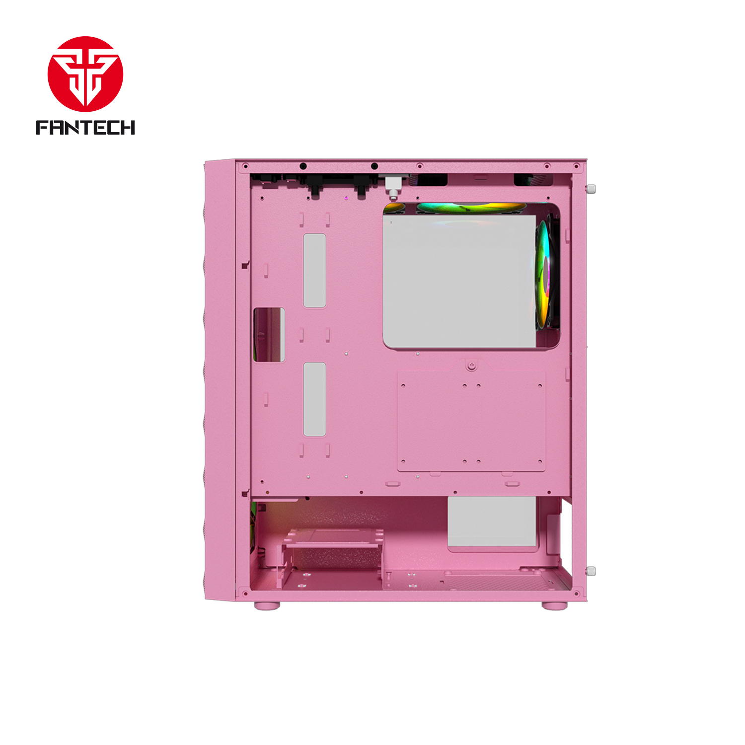 CG83 AERO II Pink Gabinete PC + 4 Ventiladores RGB 2