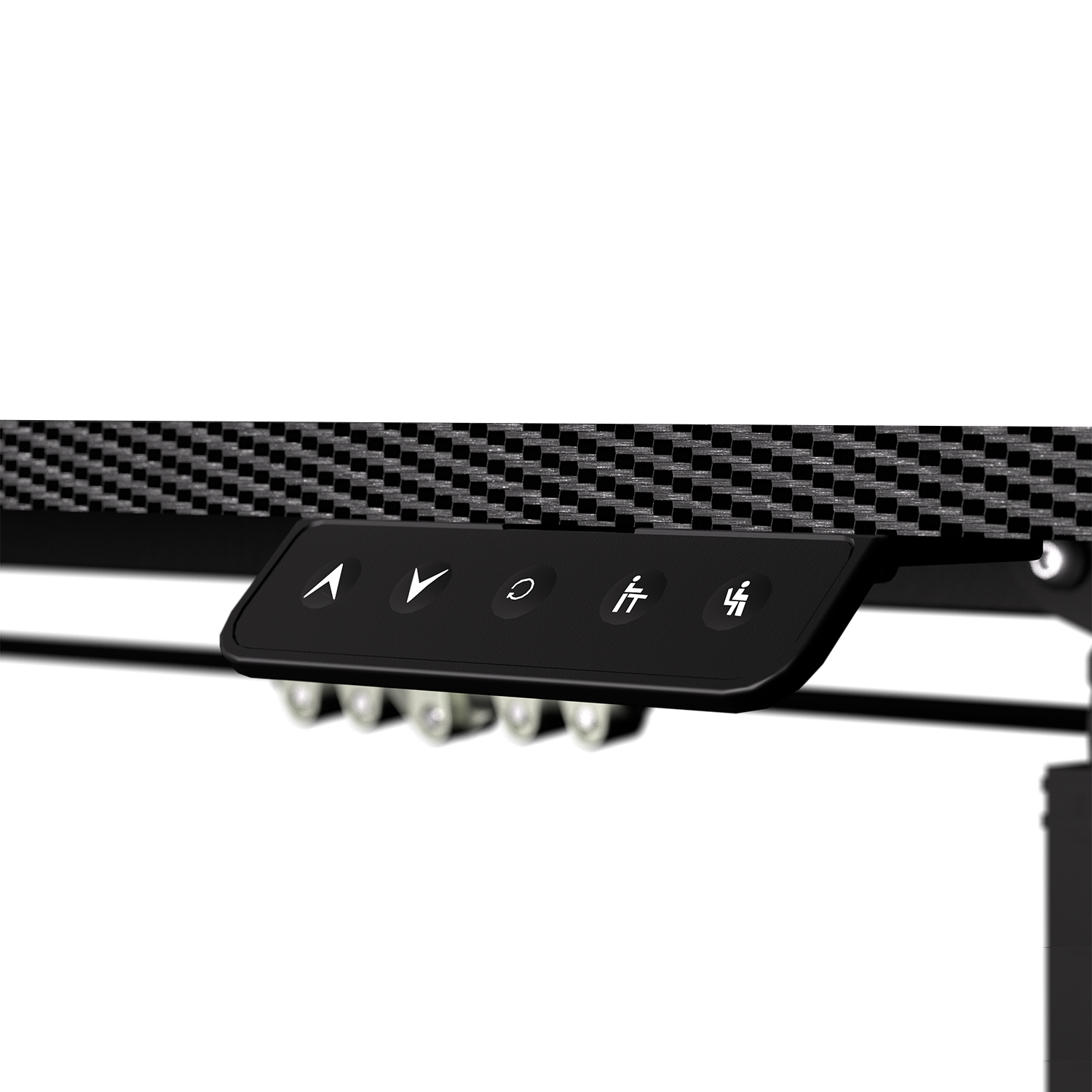 WS311 WORKSTATION Carbon Black Escritorio con Control de Elevación Automática 7